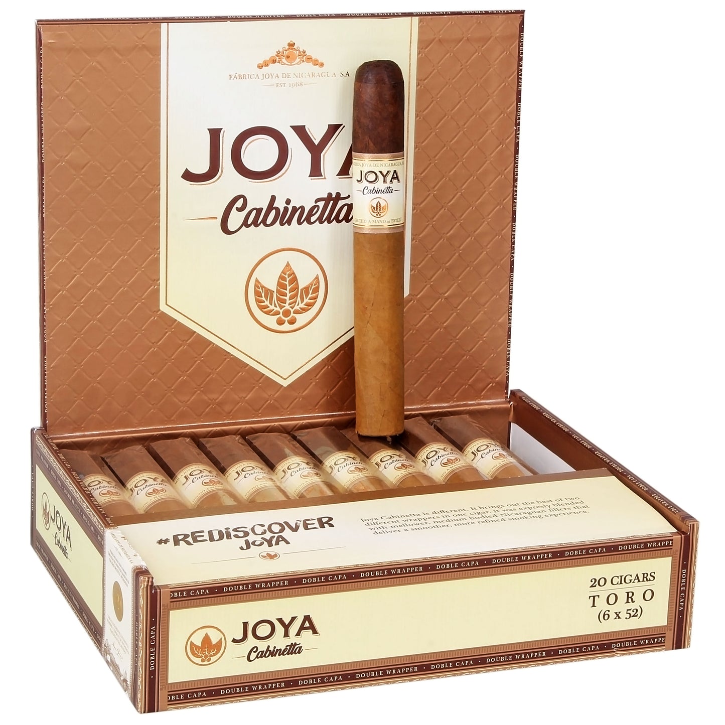 Joya de Nicaragua Cabinetta Serie Toro - Shop Cigars Now - - Ecuadorian Wrapper, Medium, Nicaragua, Nicaraguan Wrapper, Toro