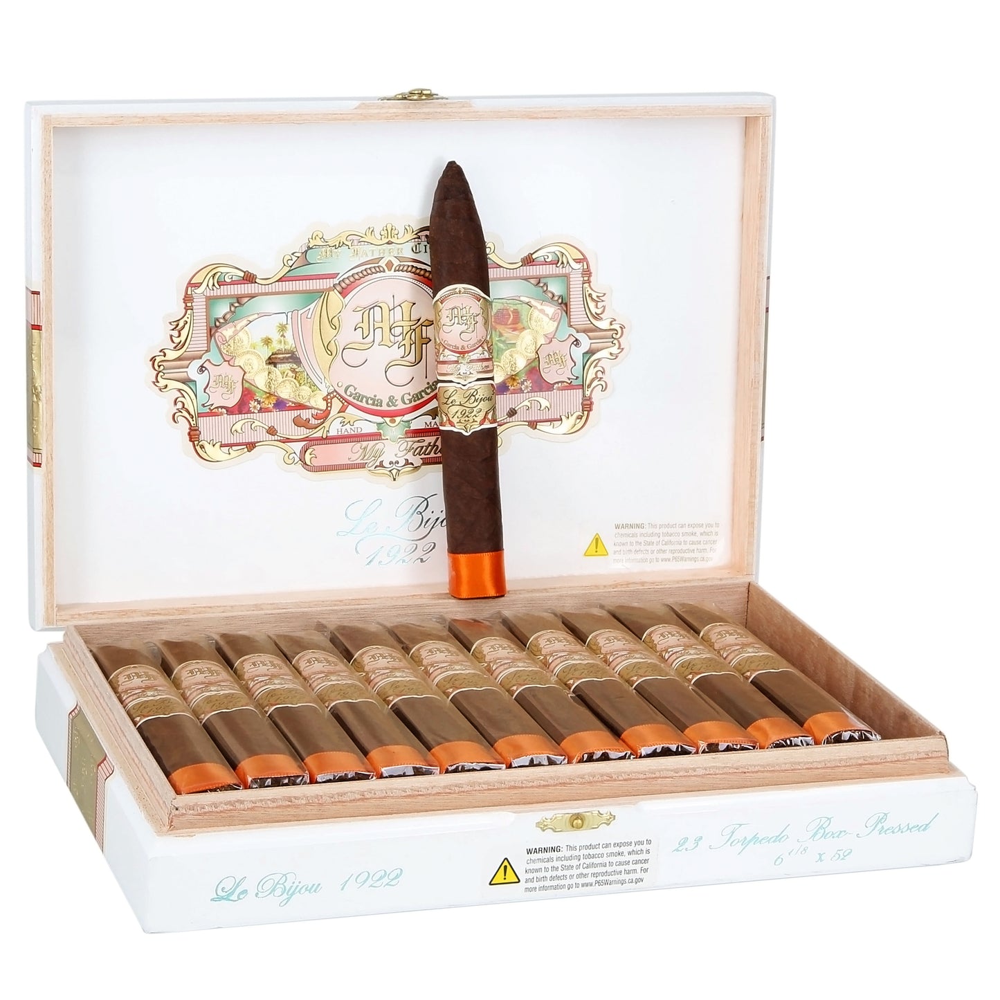 My Father Le Bijou 1922 Torpedo Box Pressed - Shop Cigars Now - - Box Pressed, Full, Nicaragua, Nicaraguan Habano Wrapper, Torpedo