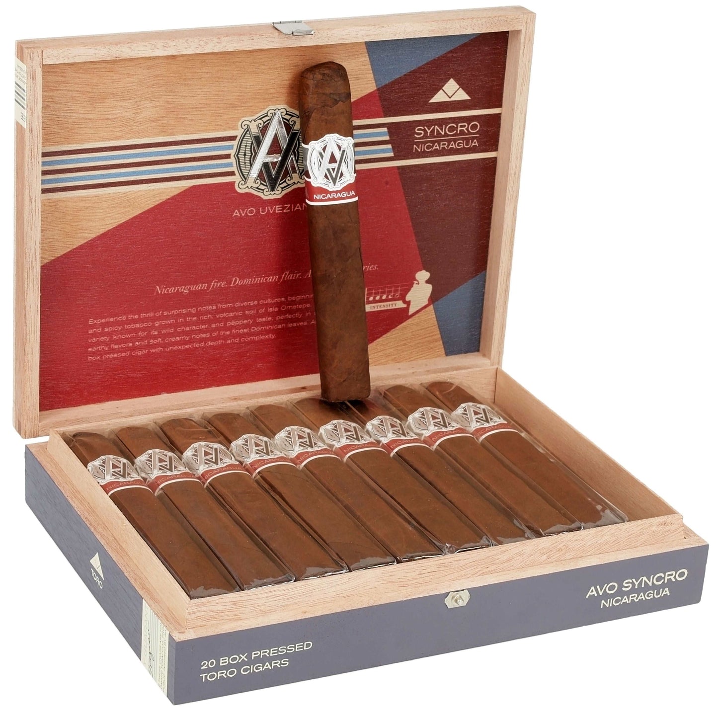 AVO Syncro Nicaragua Toro - Shop Cigars Now - - Dominican Republic, Ecuadorian Connecticut Shade Wrapper, MEDIUM, Toro