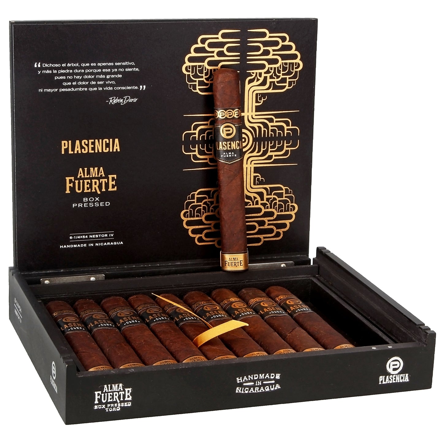 Plasencia Alma Fuerte Nestor IV Toro - Shop Cigars Now - - Medium, Nicaragua, Nicaraguan Wrapper, Toro