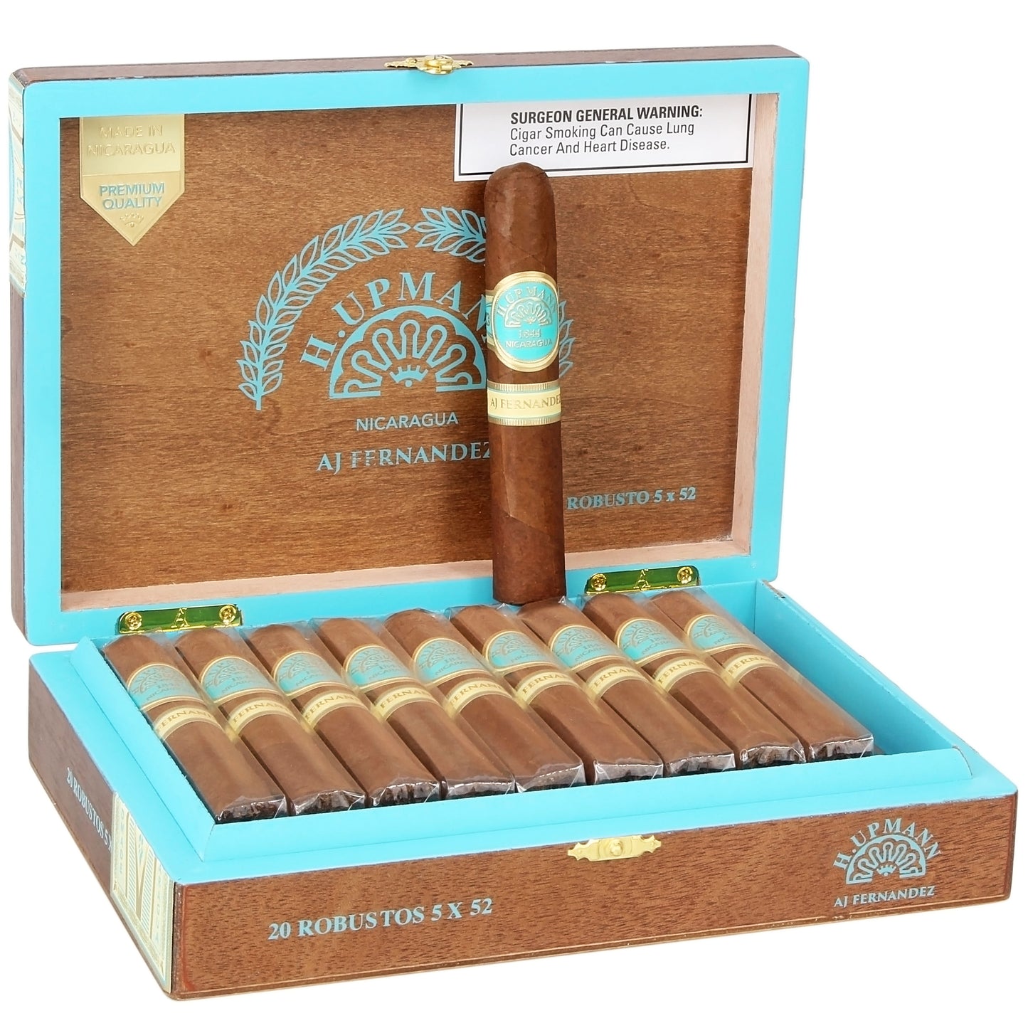 H. Upmann by AJ Fernandez Robusto - Shop Cigars Now - - Ecuador Sumatra Wrapper, Medium, Nicaragua, Robusto