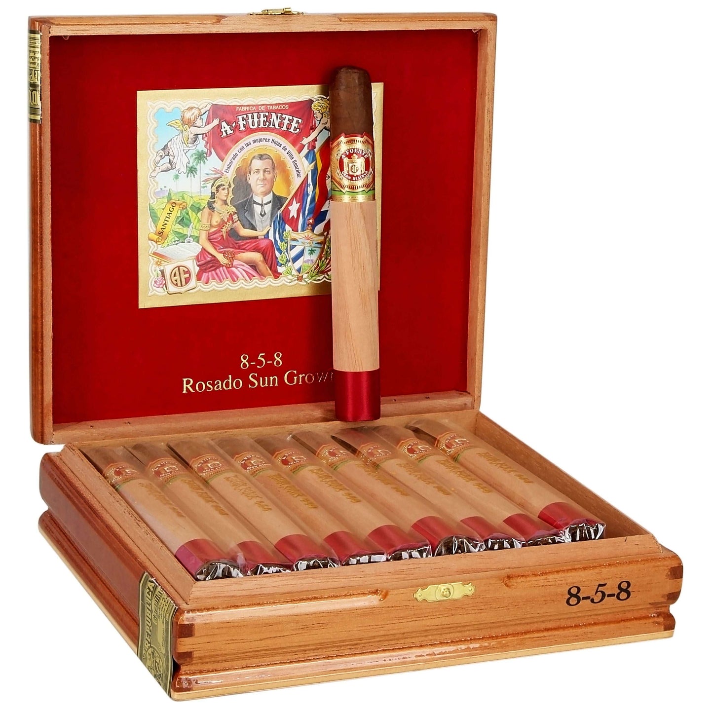 Arturo Fuente Rosado Sun Grown 8-5-8 - Shop Cigars Now - - Corona Grande, Dominican Republic, MEDIUM, Sungrown Wrapper