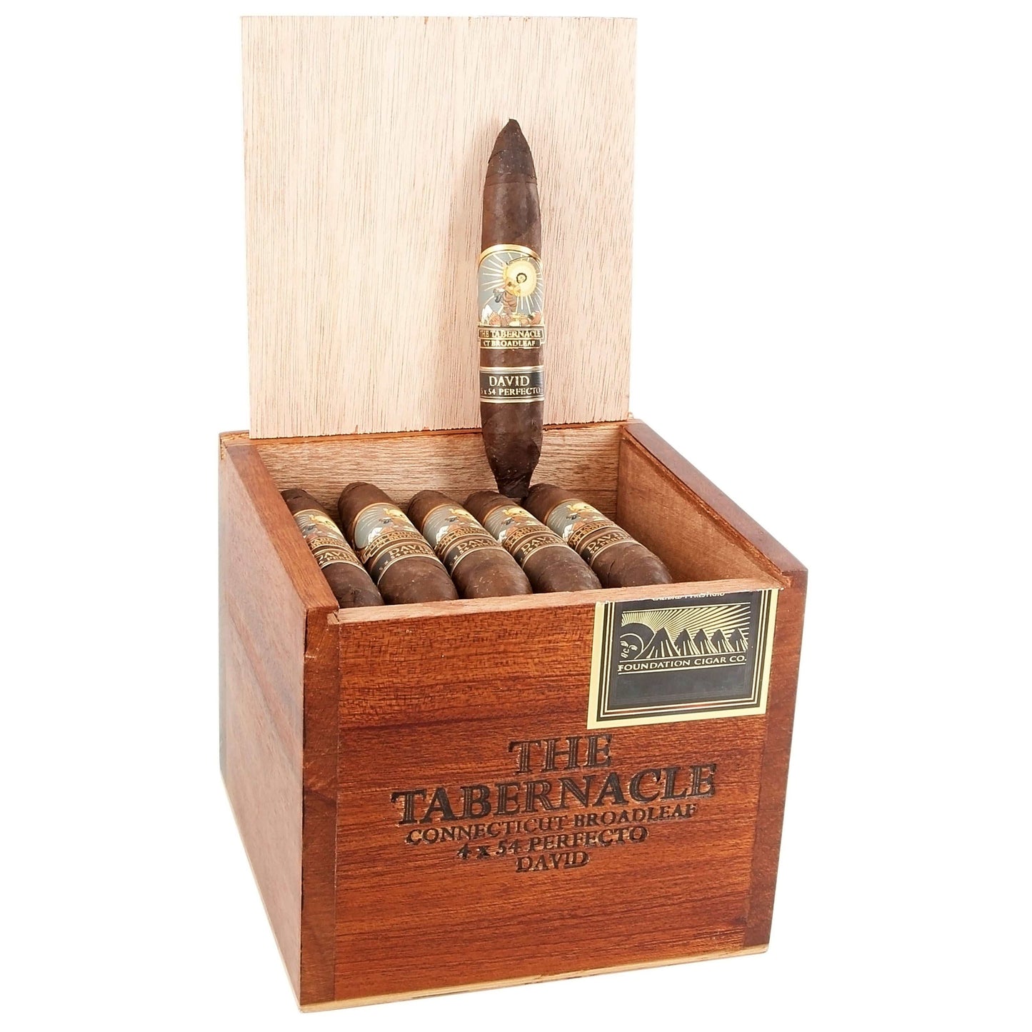Foundation Cigar Co. The Tabernacle David Perfecto - Shop Cigars Now - - Full, Nicaragua, Perfecto, USA Connecticut Broadleaf Wrapper