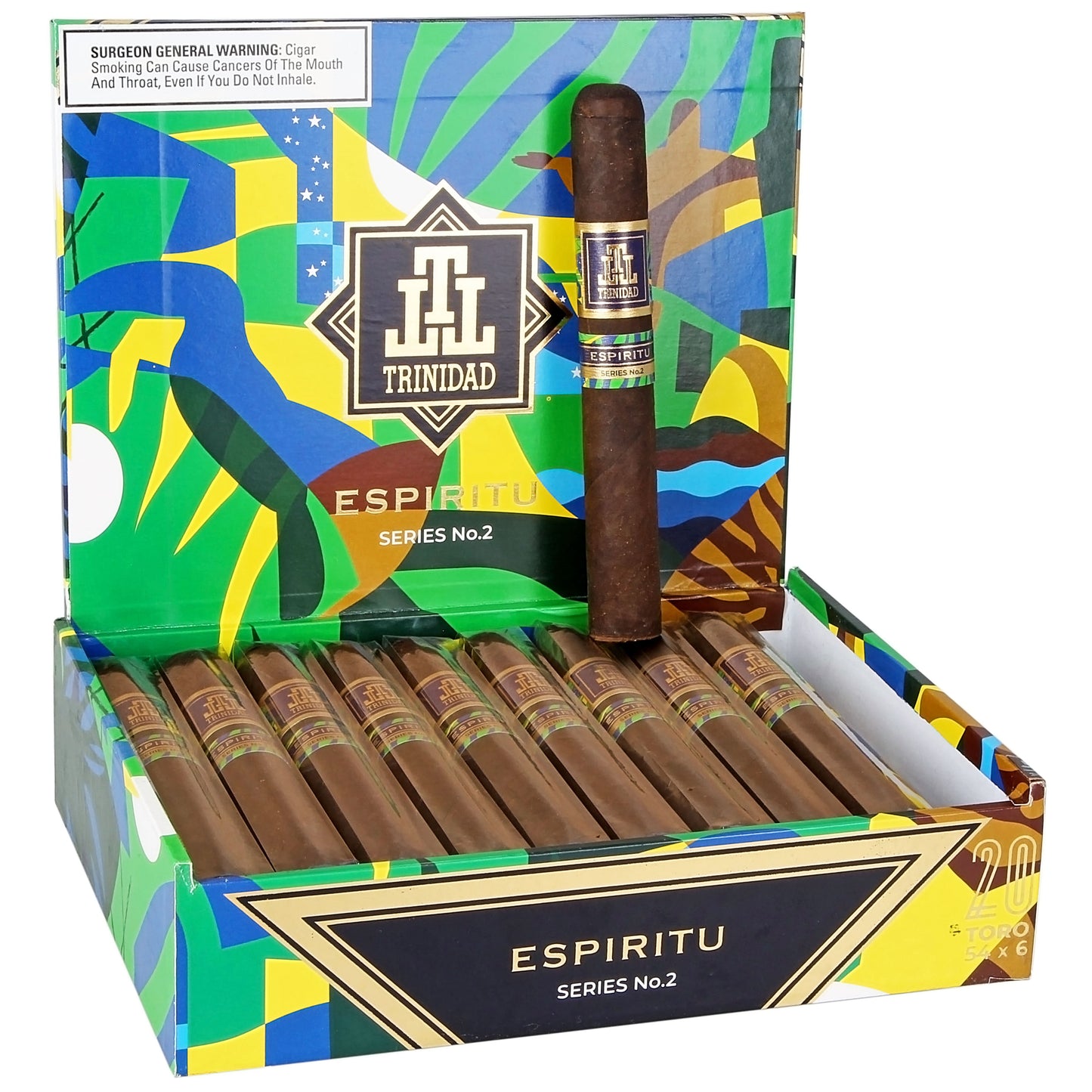 Trinidad Espiritu Series No. 2 Toro - Shop Cigars Now - - Brazilian Arapiraca Wrapper, Medium, Nicaragua, Toro