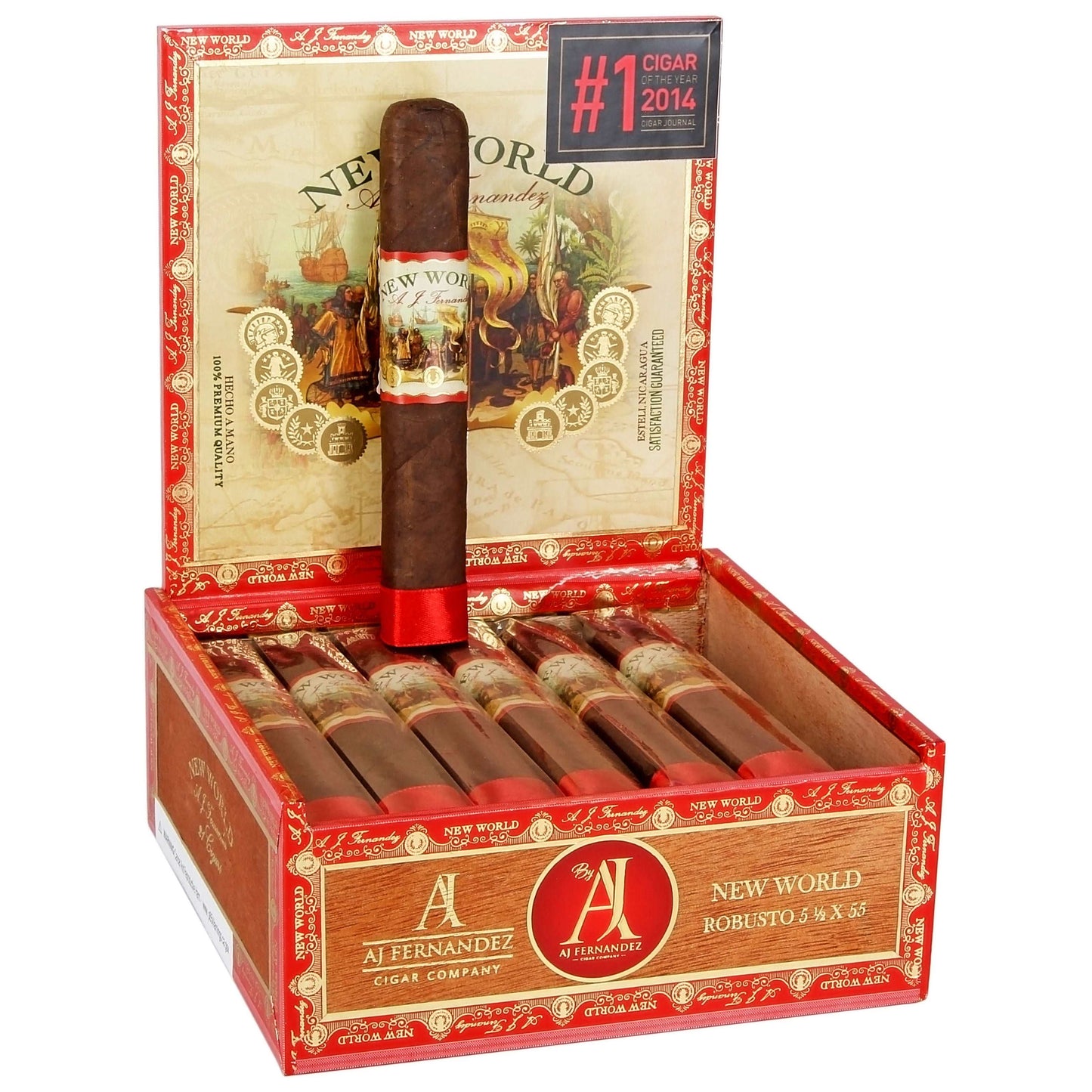 AJ Fernandez New World Navegante Robusto - Shop Cigars Now - - FULL, Nicaragua, Nicaraguan Wrapper, Robusto