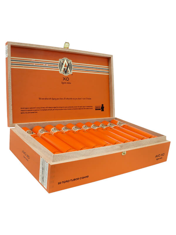 AVO XO Legato Tubo - Shop Cigars Now - - Dominican Republic, Ecuadorian Connecticut Shade Wrapper, Medium, Robusto