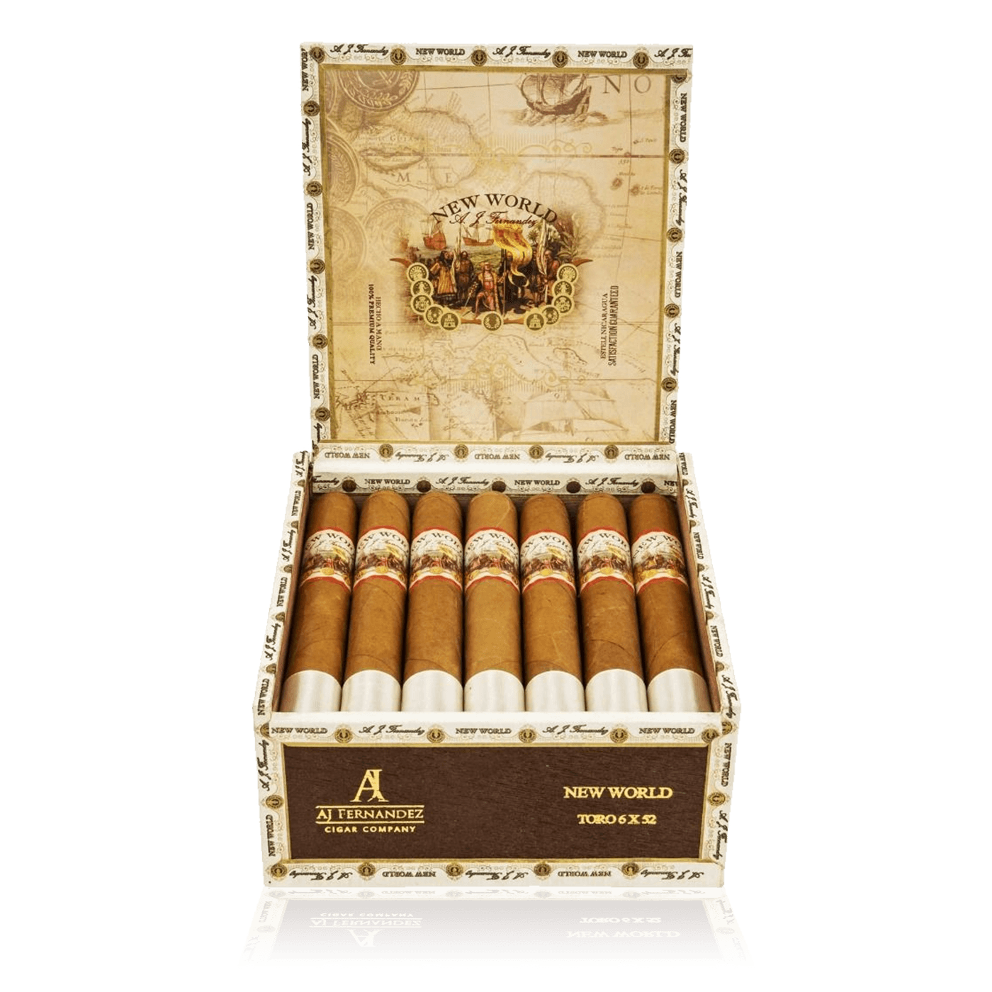AJ Fernandez New World Connecticut Corona Gorda - Shop Cigars Now - - Corona Extra, MEDIUM, Nicaragua, USA Connecticut Shade Wrapper