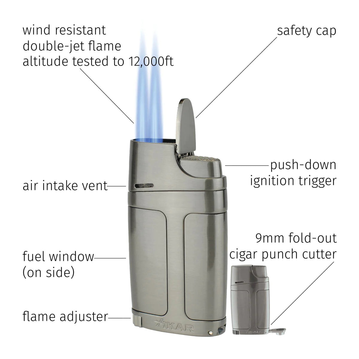 XIKAR® ELX DOUBLE JET - Shop Cigars Now - -