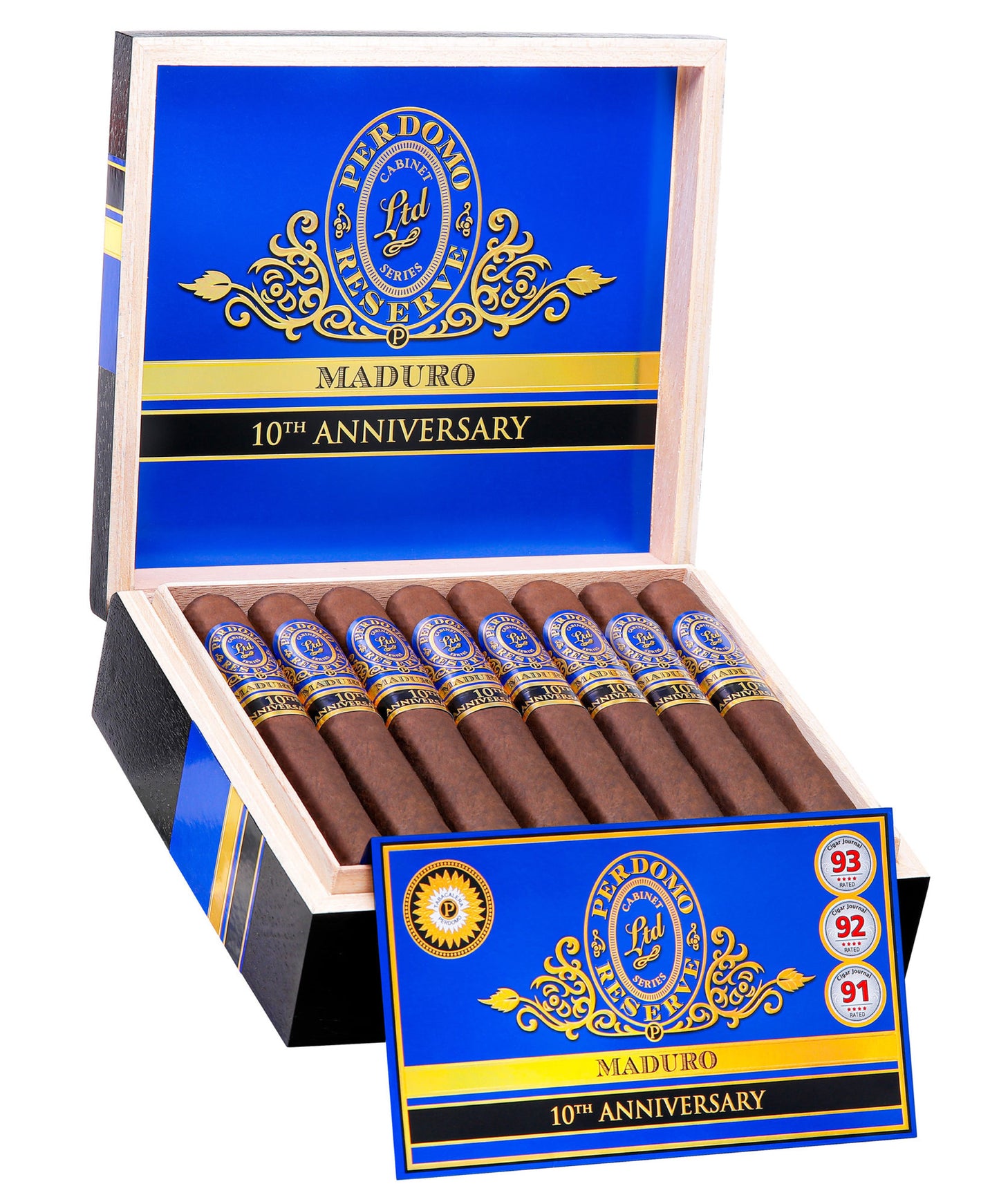 Perdomo Reserve 10th Anniversary Box-Pressed Maduro Super Toro - Shop Cigars Now - - Box Pressed, Gordo, Medium-Full, Nicaragua, Nicaraguan Maduro Wrapper