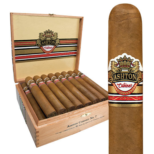 Ashton Cabinet Selection No. 7 - Shop Cigars Now - - Connecticut Shade Wrapper, Dominican Republic, Mild-Medium, Toro