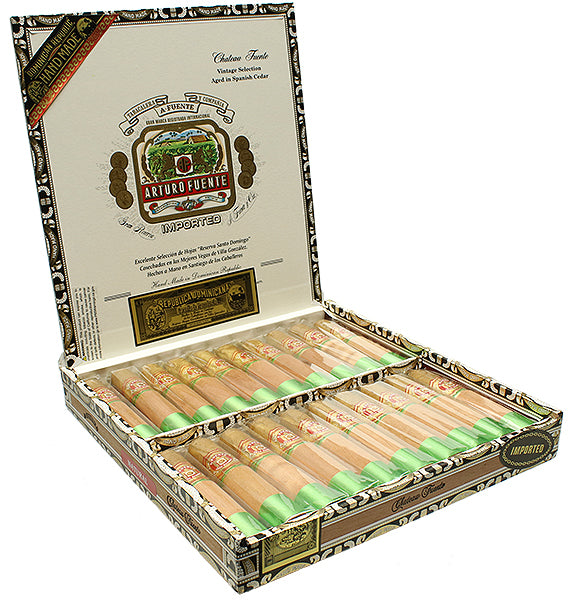 Arturo Fuente Chateau Fuente Natural - Shop Cigars Now - - Connecticut Shade Wrapper, Dominican Republic, Medium, Robusto