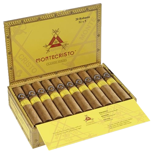 Montecristo Classic Series Robusto - Shop Cigars Now - - Dominican Republic, Mild-Medium, Robusto, Select Connecticut Shade Wrapper