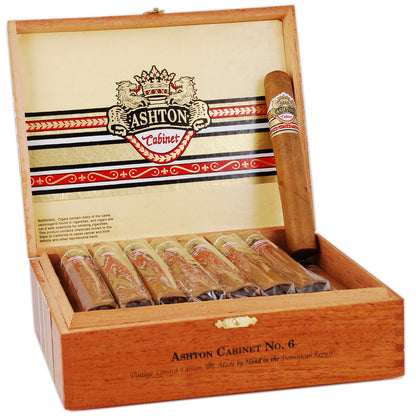 Ashton Cabinet Selection No. 6 - Shop Cigars Now  -  - Dominican Republic, Mild, Robusto, USA Connecticut Shade Wrapper