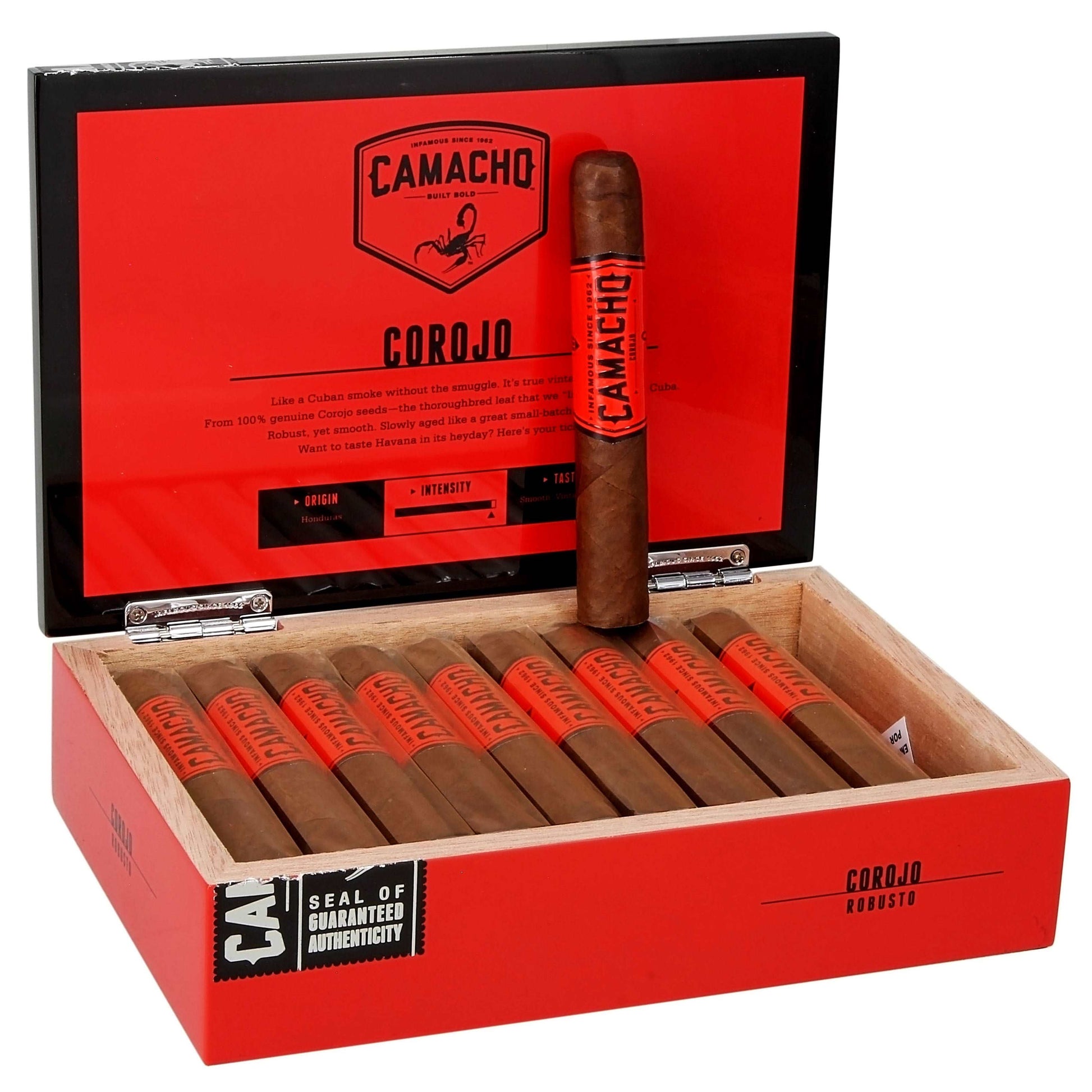 Camacho Corojo Robusto - Shop Cigars Now  -  - Corojo Wrapper, Honduras, Medium, Robusto