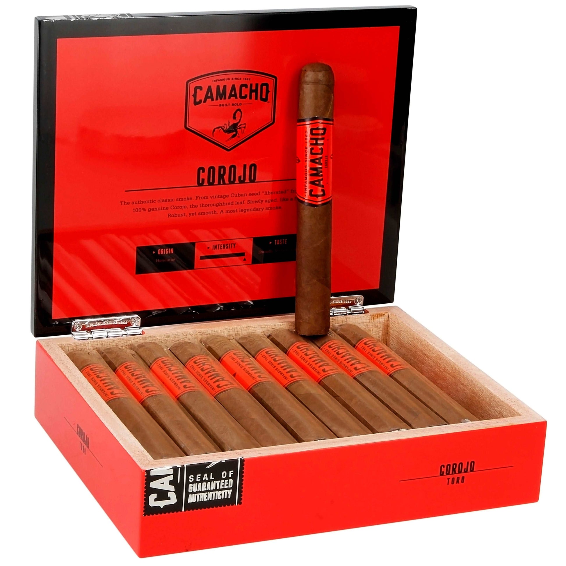 Camacho Corojo Toro - Shop Cigars Now  -  - Corojo Wrapper, Honduras, Medium, Toro