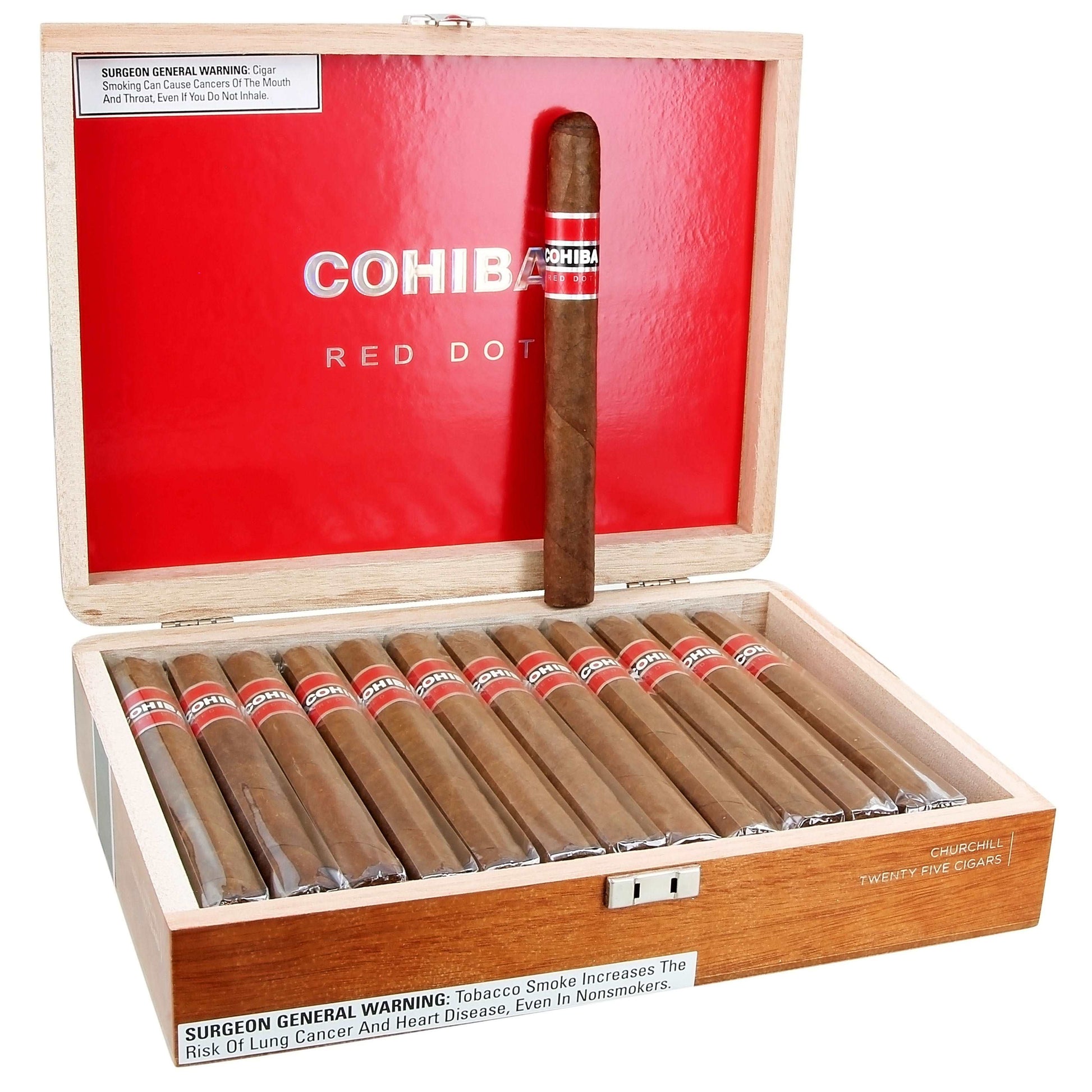 Cohiba Churchill Red Dot - Shop Cigars Now  -  - Cameroon Wrapper, Churchill, Dominican Republic, MEDIUM