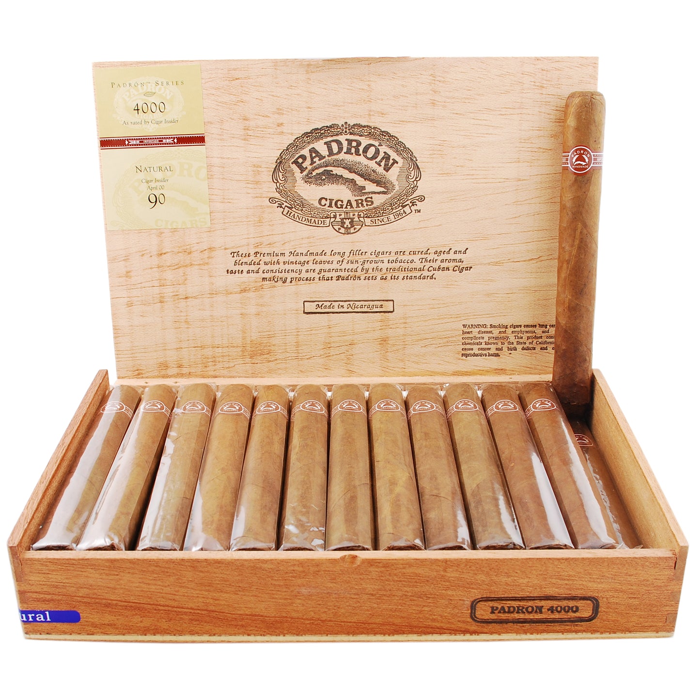 Padron (Traditional) No. 4000 - Shop Cigars Now  -  - Medium, Nicaragua, Nicaraguan Wrapper, Toro