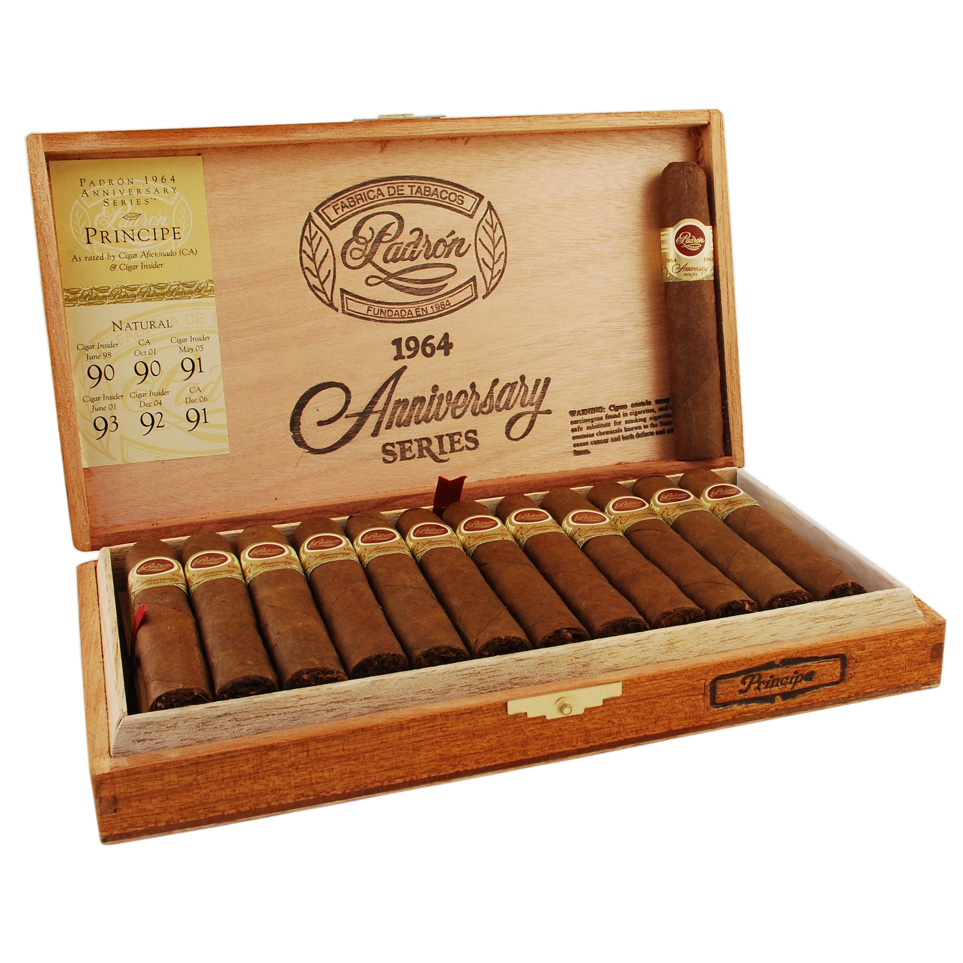 Padron 1964 Anniversary Principe Natural - Shop Cigars Now  -  - Corona Extra, Medium, Nicaragua, Nicaraguan Wrapper