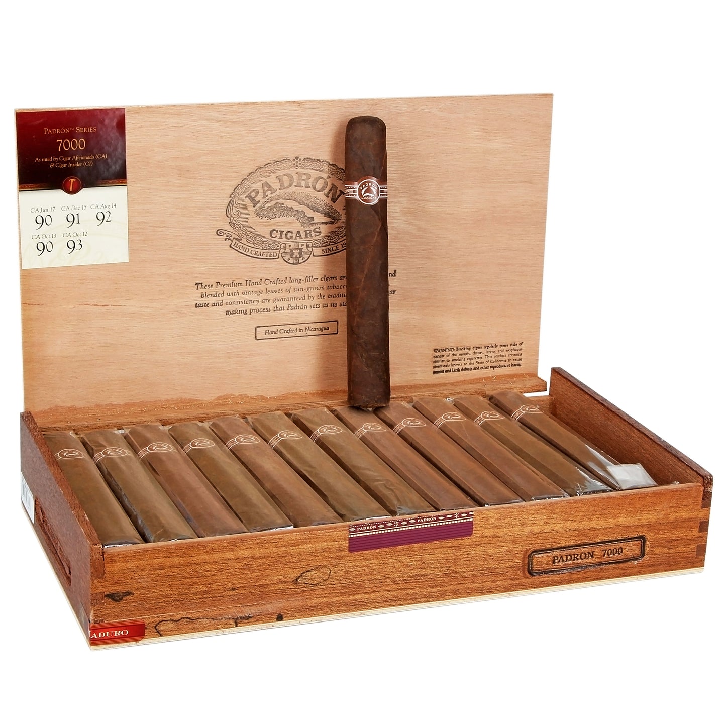 Padron (Traditional) No. 7000 Maduro - Shop Cigars Now  -  - Medium, Nicaragua, Nicaraguan Wrapper, Robusto