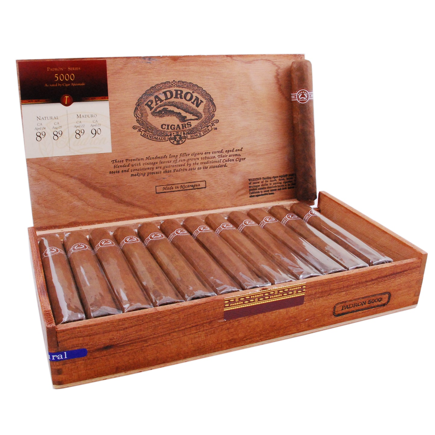 Padron (Traditional) No. 5000 - Shop Cigars Now  -  - Mild, Nicaragua, Nicaraguan Wrapper, Toro