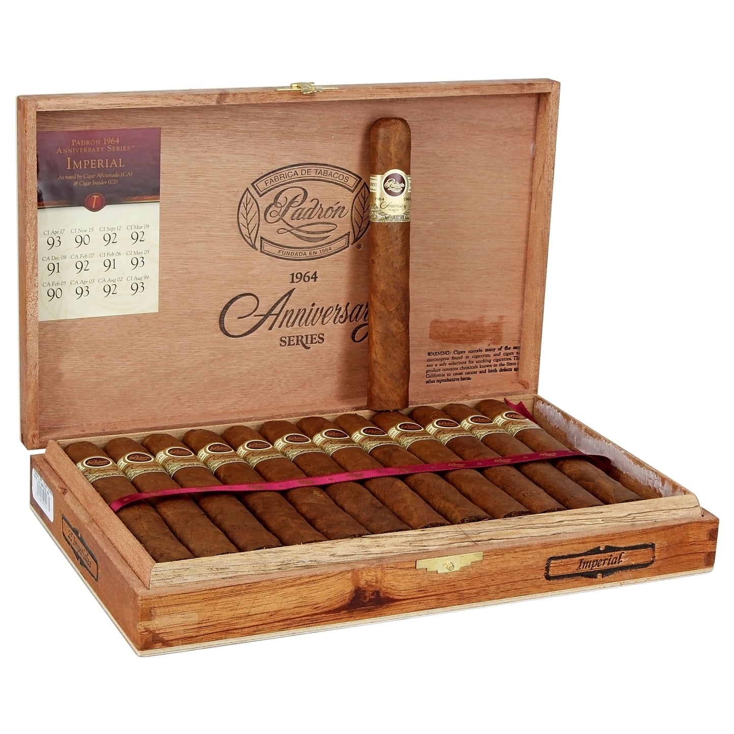 Padron 1964 Anniversary Imperial Natural - Shop Cigars Now  -  - Medium, Nicaragua, Nicaraguan Wrapper, Toro