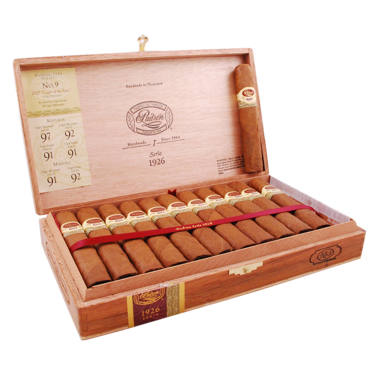 Padron Serie 1926 No. 9 Natural - Shop Cigars Now  -  - Box Pressed, Medium, Nicaragua, Nicaraguan Wrapper, Robusto