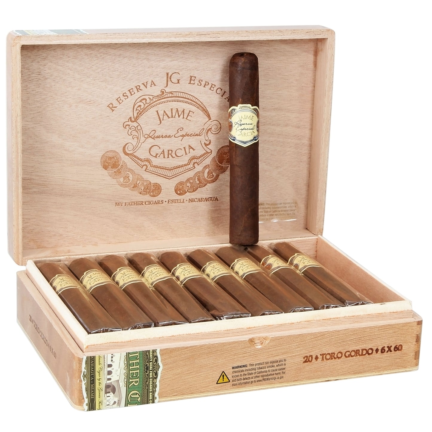 My Father Jaime Garcia Reserva Especial Toro Gordo - Shop Cigars Now  -  - Full, Nicaragua, Toro, USA Connecticut Broadleaf Wrapper