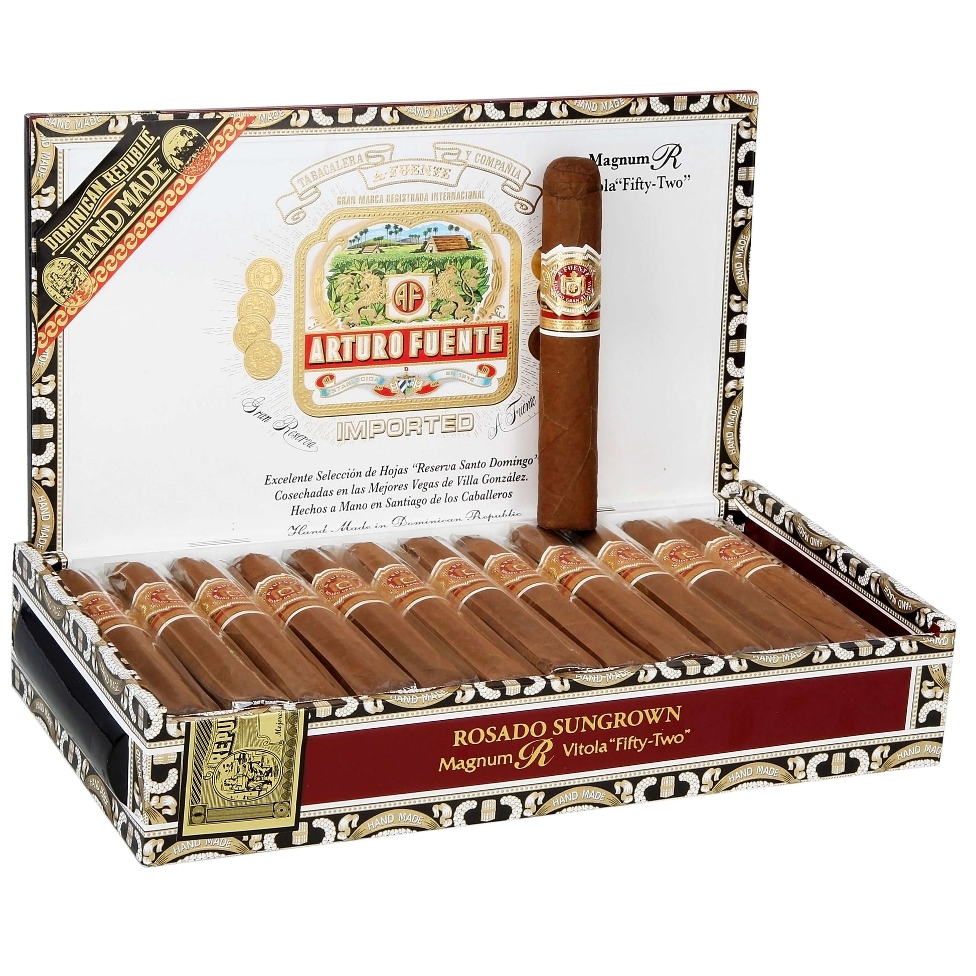 Arturo Fuente Rosado Sungrown Magnum R 52 - Shop Cigars Now  -  - Dominican Republic, MEDIUM, Robusto, Sungrown Wrapper