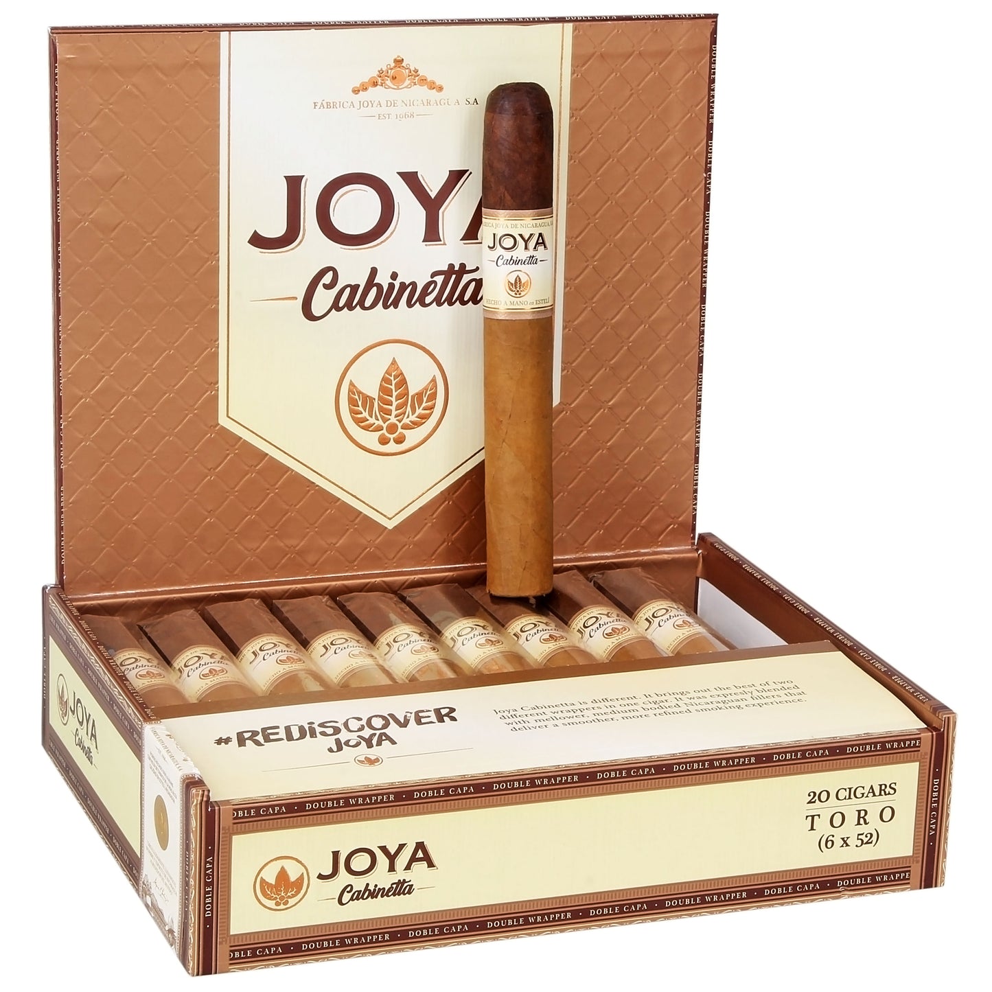 Joya de Nicaragua Cabinetta Serie Toro - Shop Cigars Now  -  - Ecuadorian Wrapper, Medium, Nicaragua, Nicaraguan Wrapper, Toro