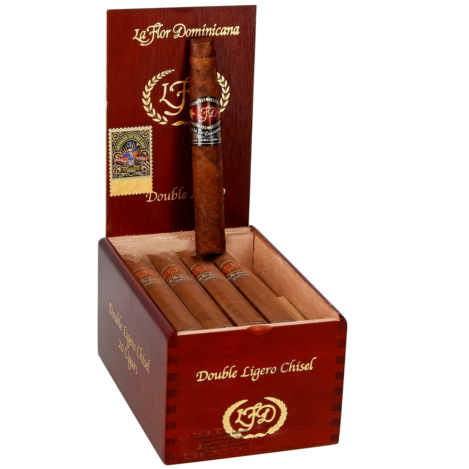 La Flor Dominicana Double Ligero Chisel - Shop Cigars Now  -  - Dominican Republic, Ecuadorian Sumatra Seed Wrapper, Full, Torpedo