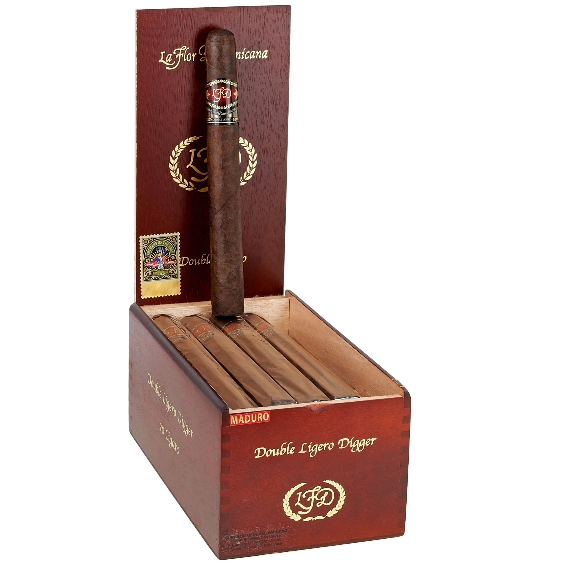 La Flor Dominicana Double Ligero Digger Maduro - Shop Cigars Now  -  - Dominican Republic, Ecuadorian Wrapper, Full, Giant