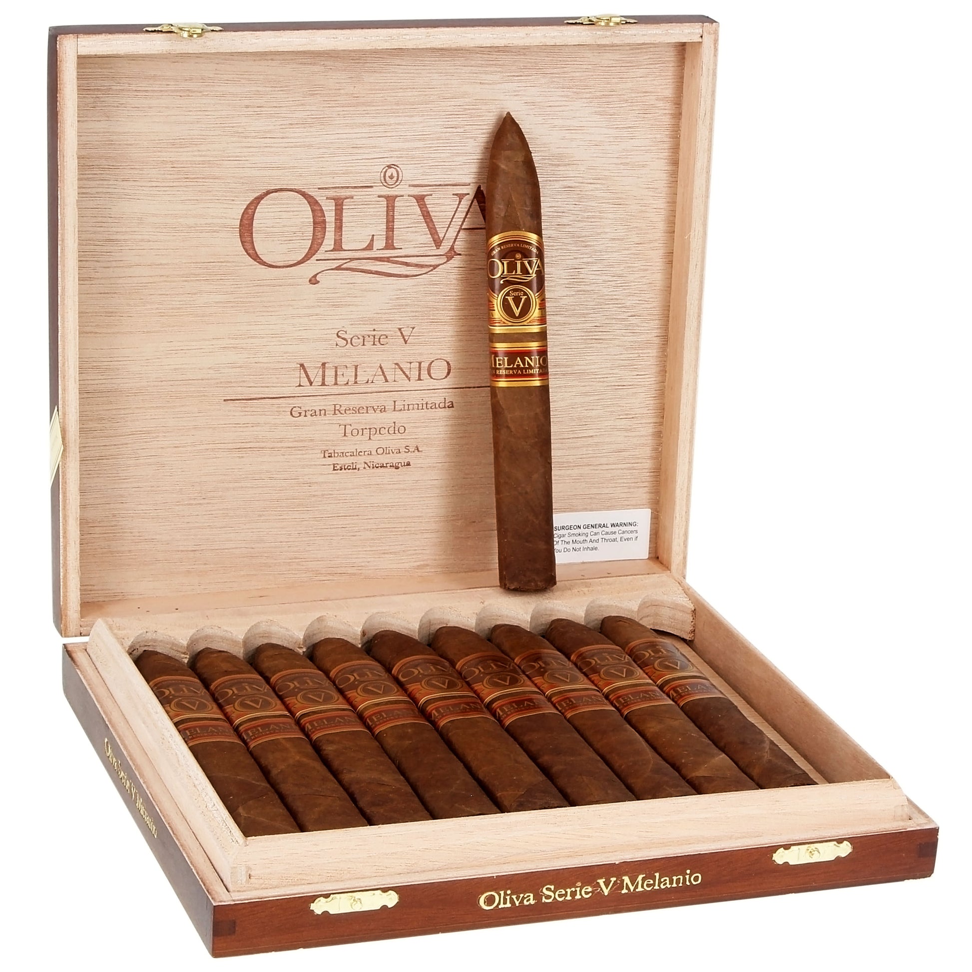 Oliva Serie V Melanio Torpedo - Shop Cigars Now  -  - Ecuadorian Sumatra Seed Wrapper, Medium, Nicaragua, Torpedo