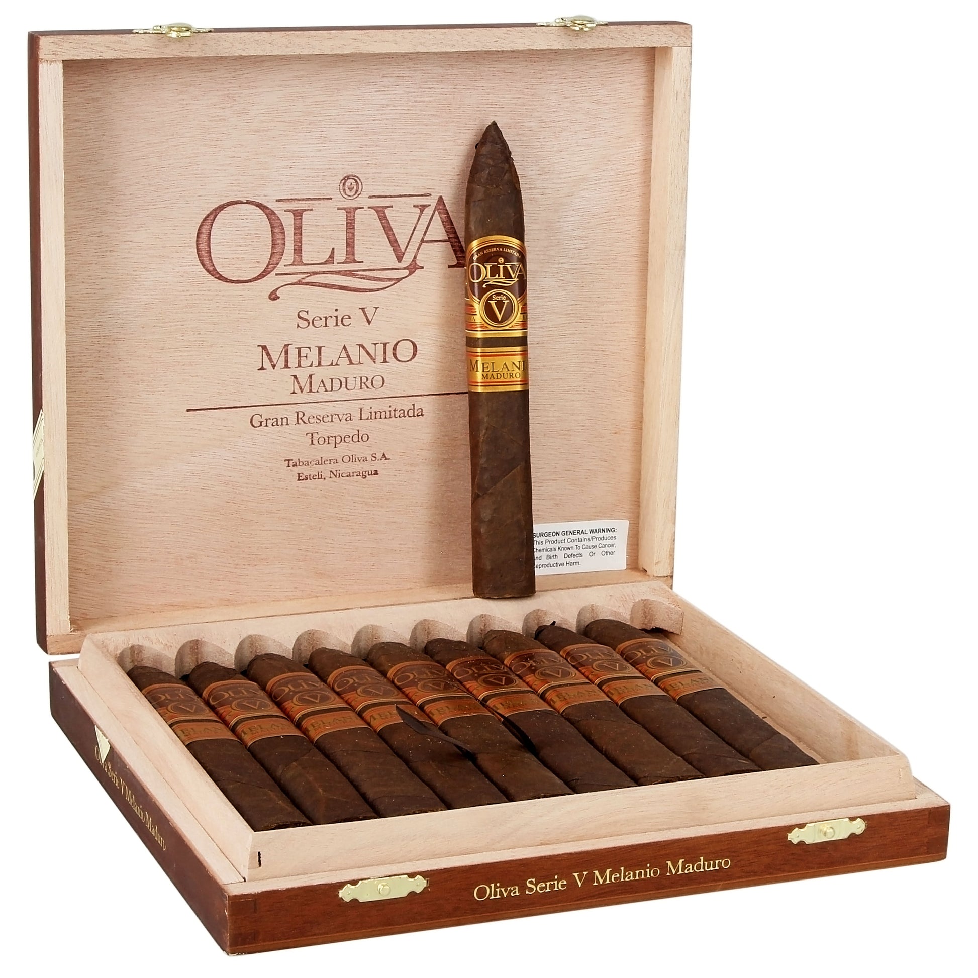 Oliva Serie V Melanio Figurado Maduro - Shop Cigars Now  -  - Full, Nicaragua, San Andres Mexican Maduro Wrapper, Torpedo