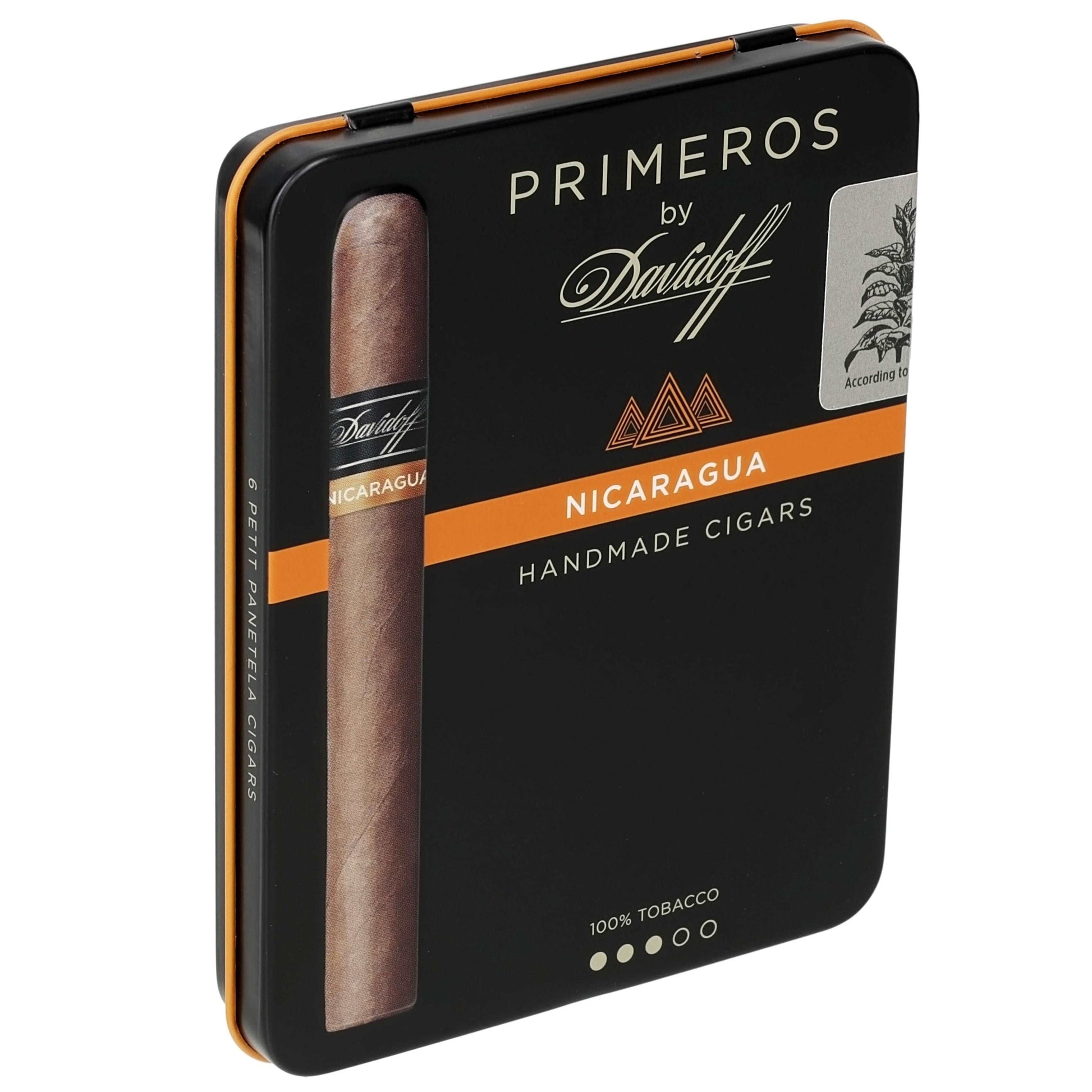 Davidoff Nicaragua Primeros - Shop Cigars Now  -  - Dominican Republic, MILD, Nicaraguan Habano Wrapper, Short Panatela