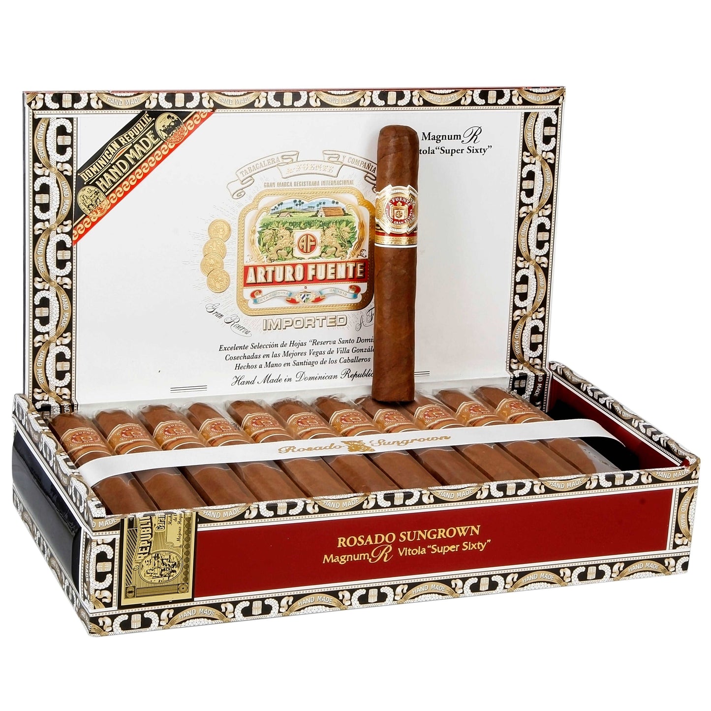 Arturo Fuente Rosado Sungrown Magnum R Super Sixty - Shop Cigars Now  -  - Dominican Republic, MEDIUM, Sungrown Wrapper, Toro