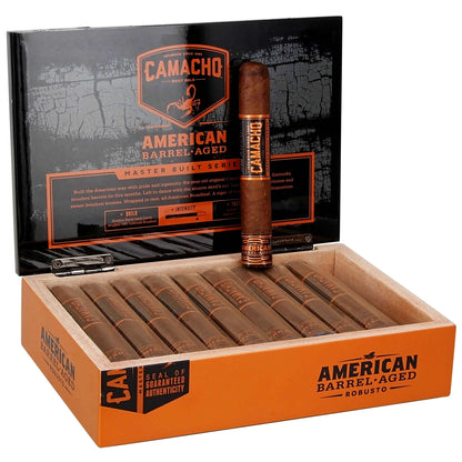 Camacho American Barrel Aged Toro - Shop Cigars Now  -  - Connecticut Broadleaf Wrapper, Honduras, Medium-Full, Toro