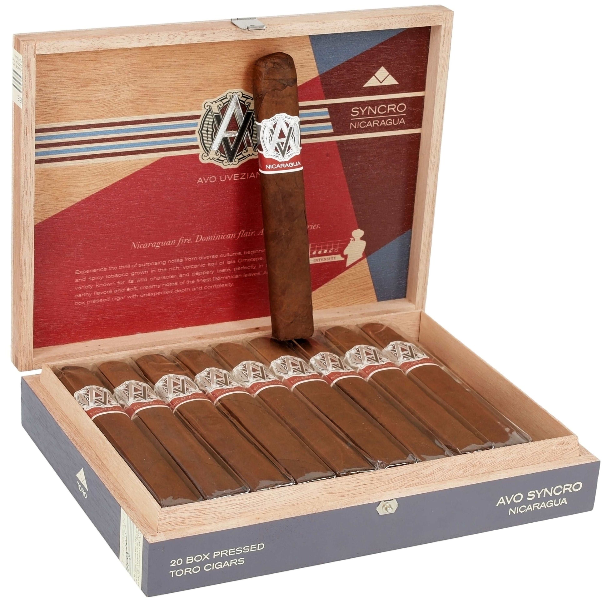 AVO Syncro Nicaragua Toro - Shop Cigars Now  -  - Dominican Republic, Ecuadorian Connecticut Shade Wrapper, MEDIUM, Toro