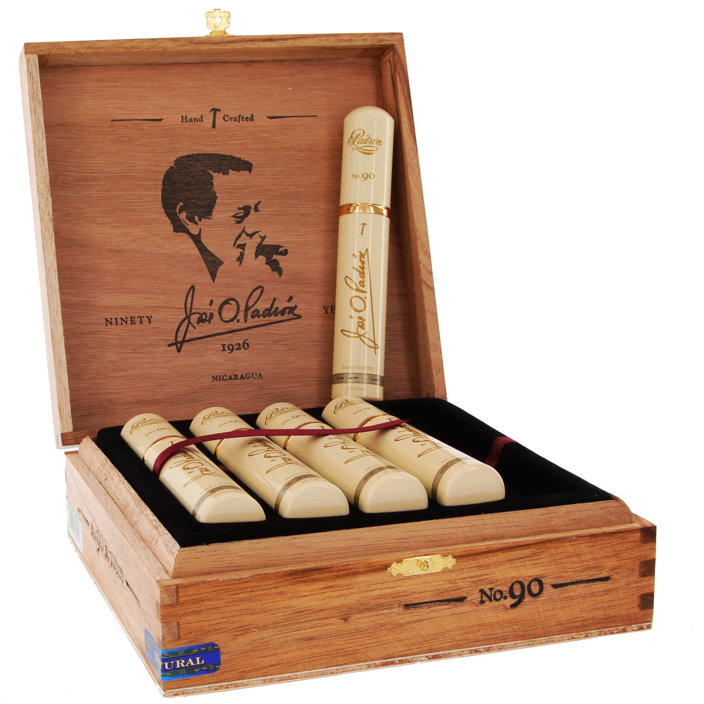 Padron Serie 1926 No. 90 Tubo Natural - Shop Cigars Now  -  - Full, Nicaragua, Nicaraguan Wrapper, Robusto