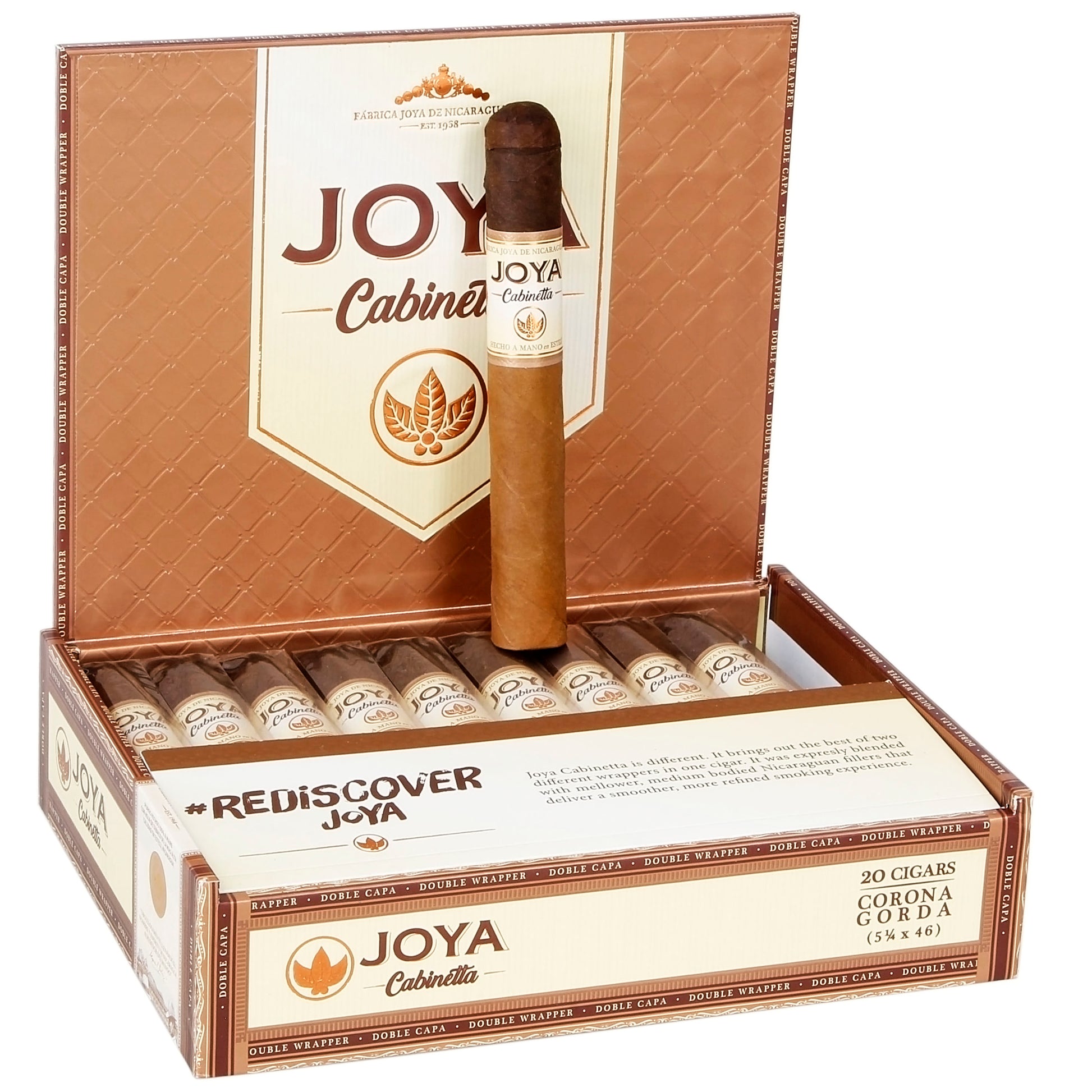 Joya de Nicaragua Cabinetta No.11 Corona Gorda - Shop Cigars Now  -  - Corona, Ecuadorian Wrapper, Medium, Nicaragua, Nicaraguan Wrapper