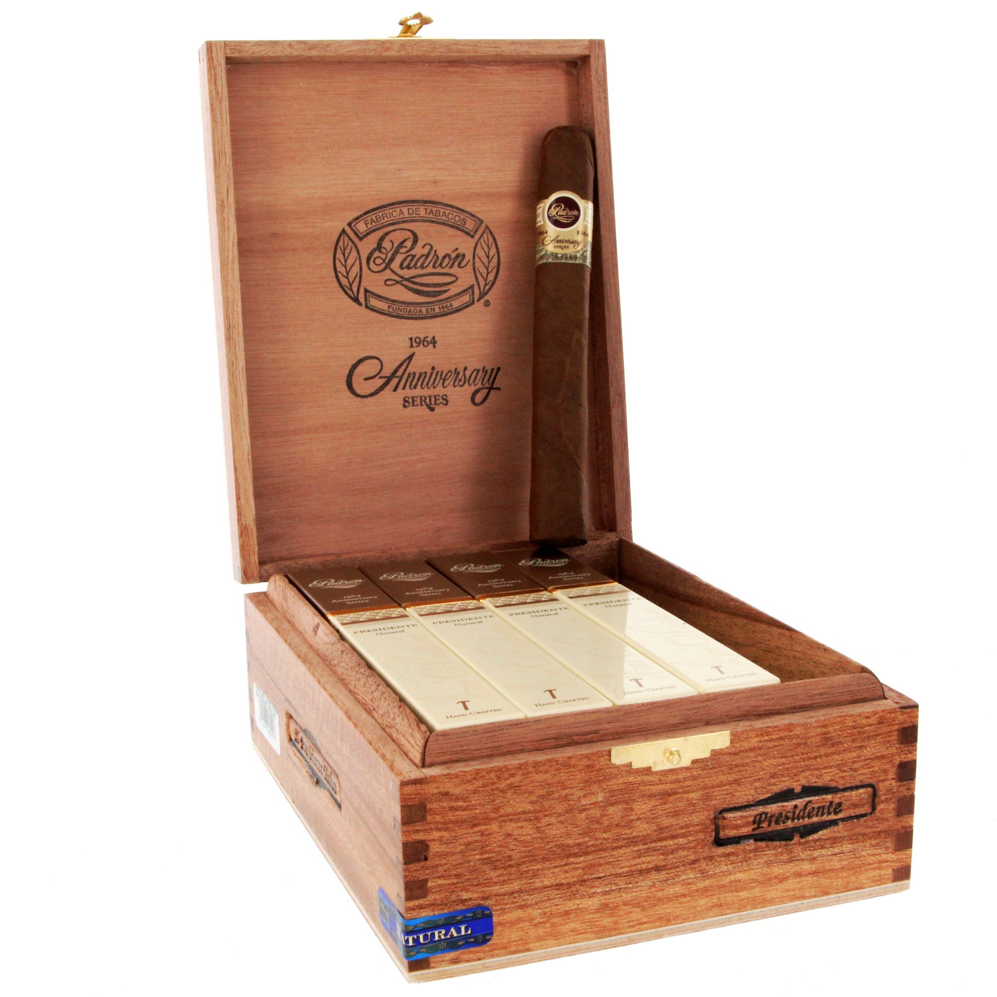 Padron 1964 Anniversary Presidente Natural - Shop Cigars Now  -  - Medium, Nicaragua, Nicaraguan Wrapper, Toro