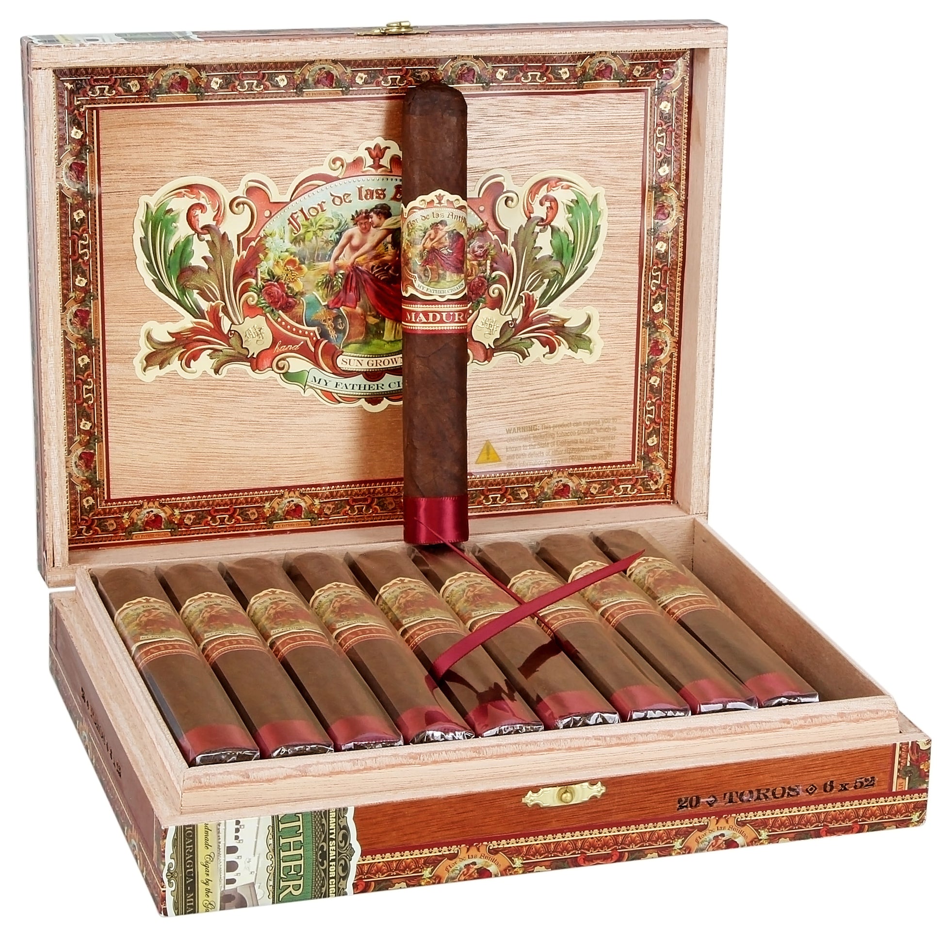 My Father Cigars Flor de las Antillas Maduro Toro - Shop Cigars Now  -  - Ecuadorian Habano Wrapper, Full, Nicaragua, Toro