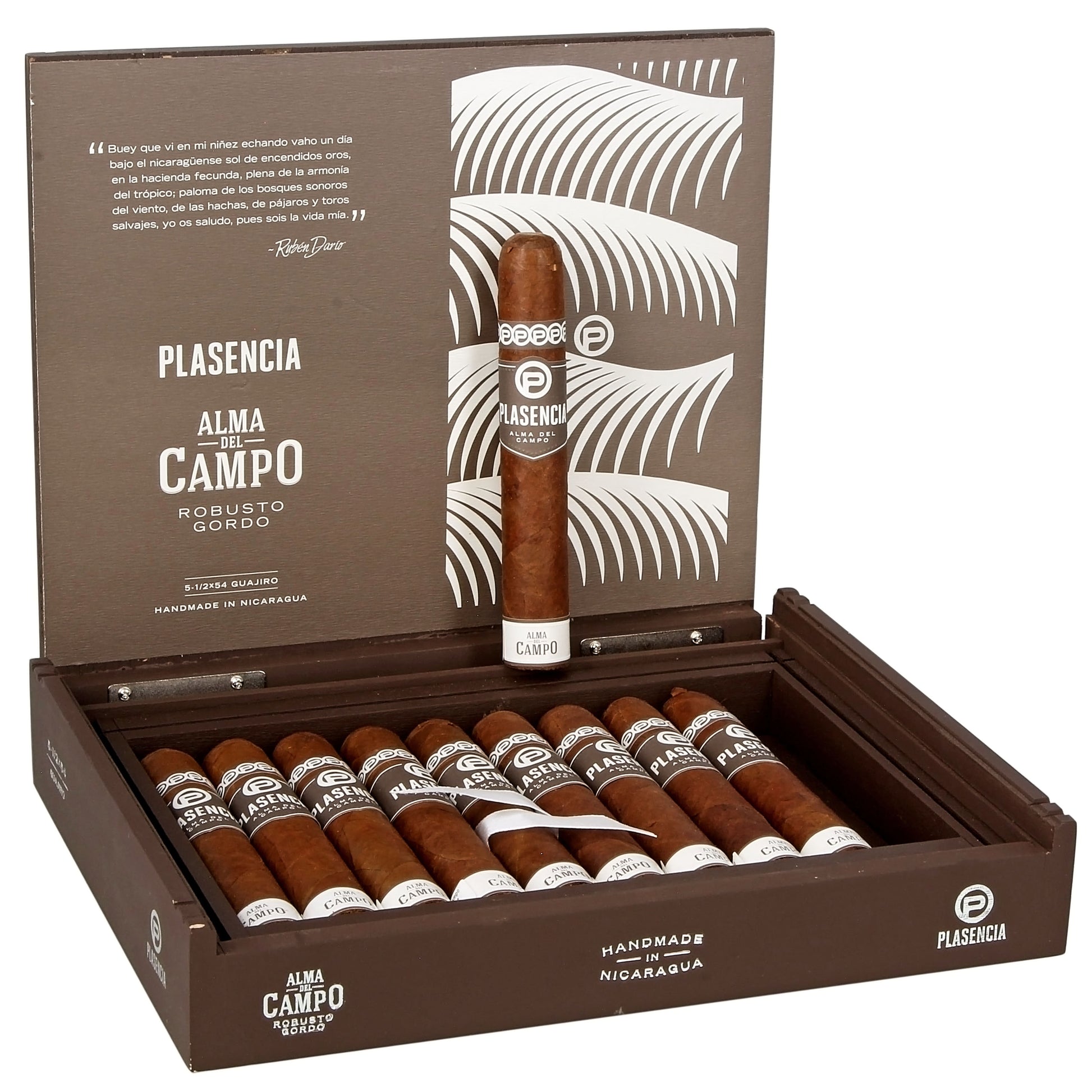 Plasencia Alma Del Campo Guajiro Robusto Gordo - Shop Cigars Now  -  - Medium, Nicaragua, Nicaraguan Wrapper, Robusto