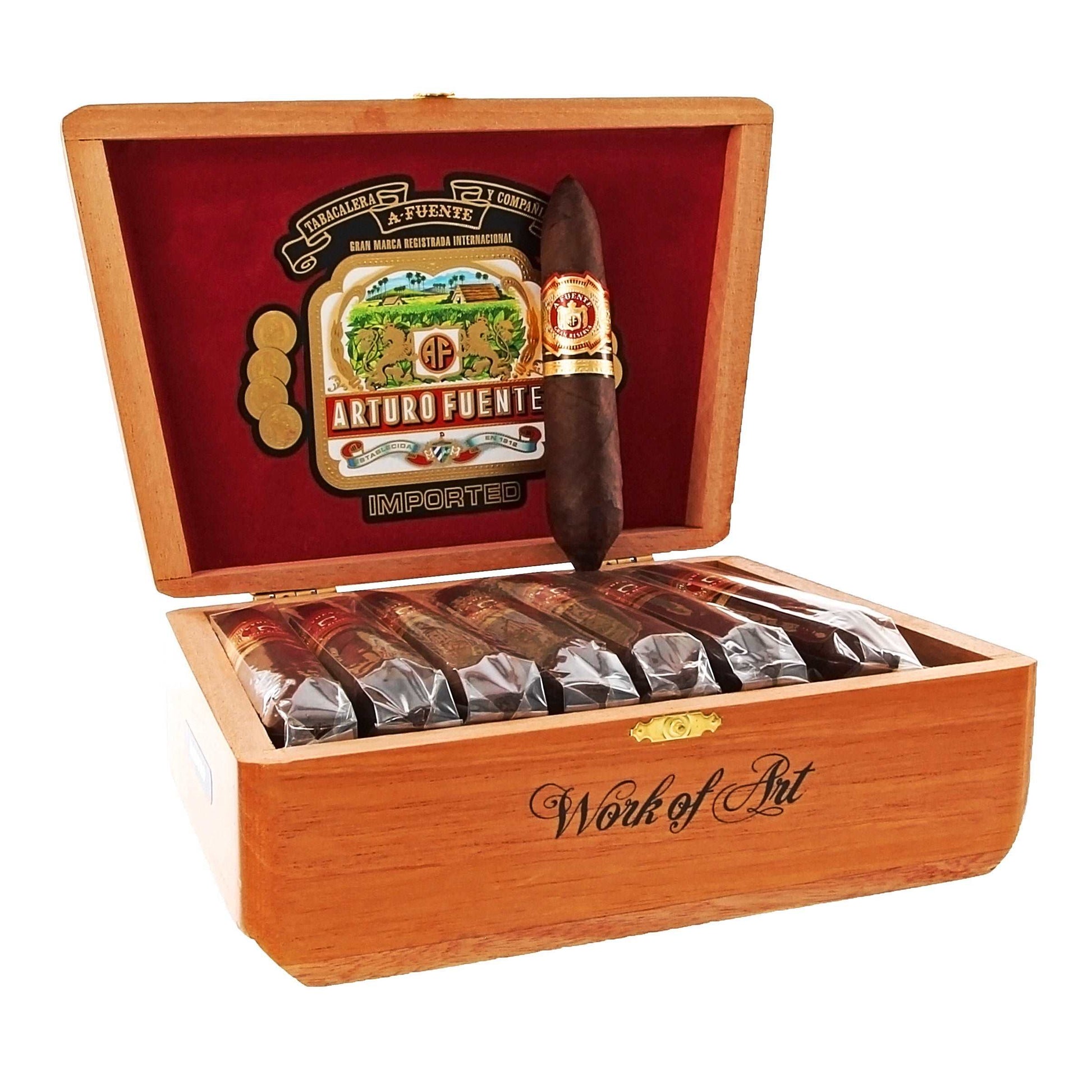 Arturo Fuente Hemingway Work Of Art Maduro - Shop Cigars Now  -  - Dominican Republic, MEDIUM, Perfecto, USA Connecticut Broadleaf Wrapper