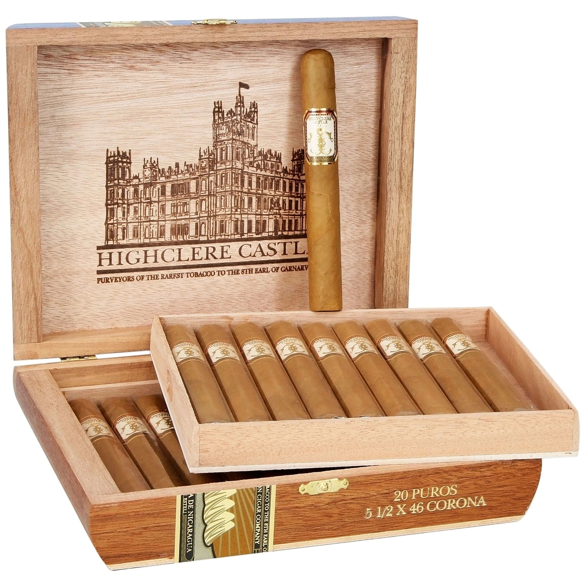 Foundation Cigar Co. Highclere Castle Edwardian Corona - Shop Cigars Now  -  - Corona, Medium, Nicaragua, USA Connecticut Shade Wrapper