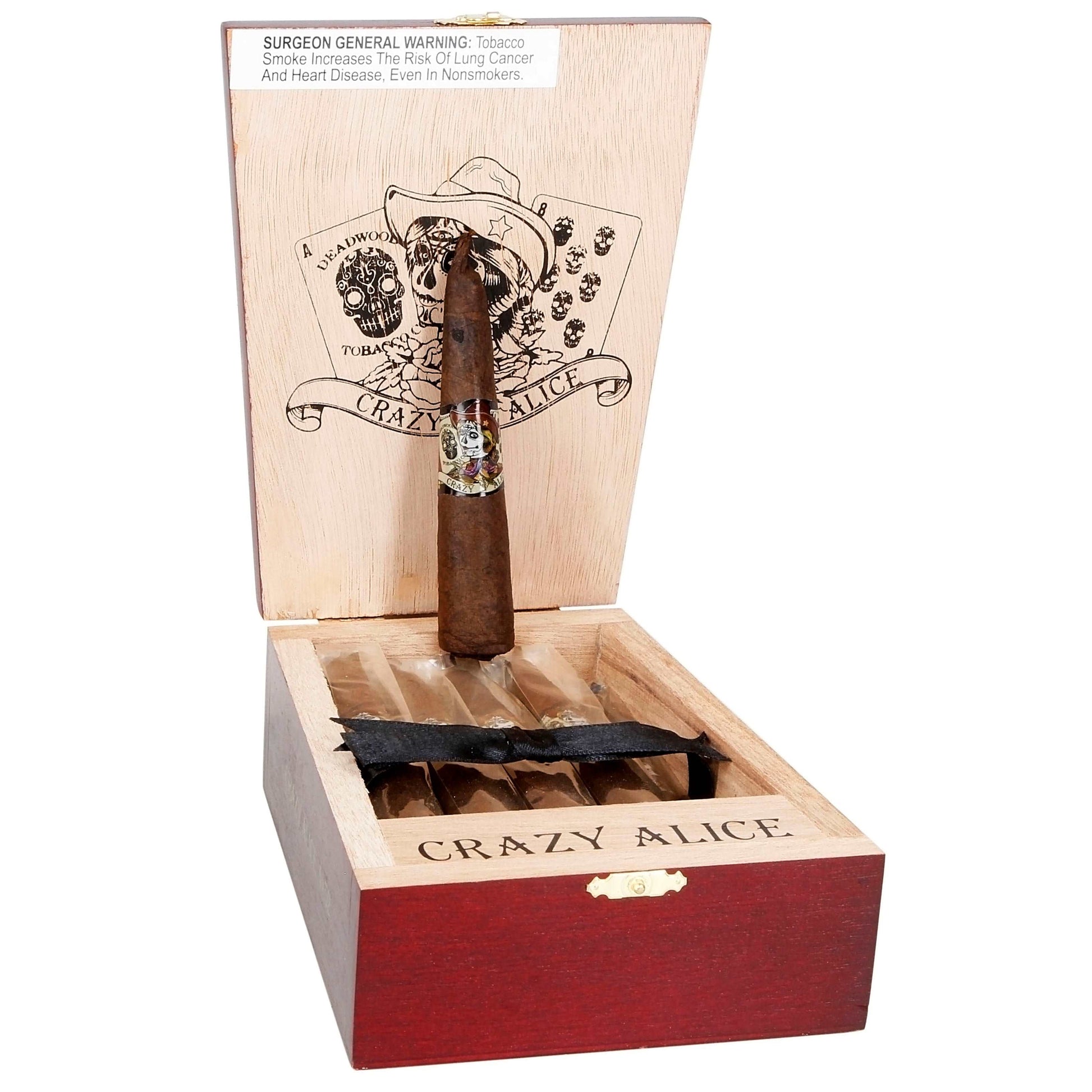 Deadwood Crazy Alice Robusto - Shop Cigars Now  -  - MEDIUM, Nicaragua, Robusto, USA Connecticut Broadleaf Wrapper