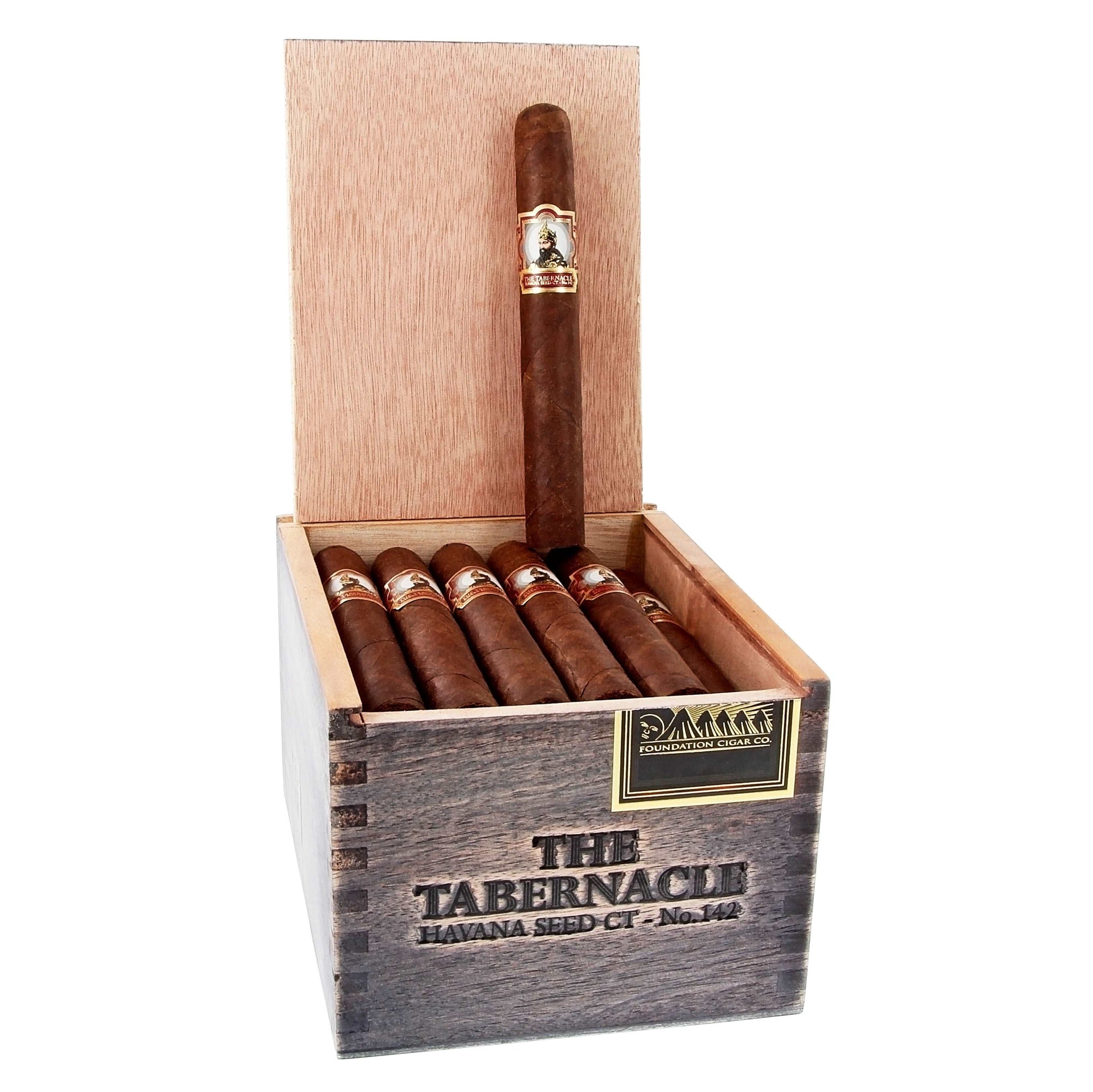 Foundation Cigar Co. Tabernacle Havana Seed CT No. 142 Toro - Shop Cigars Now  -  - Full, Nicaragua, Toro, USA Connecticut Broadleaf Wrapper