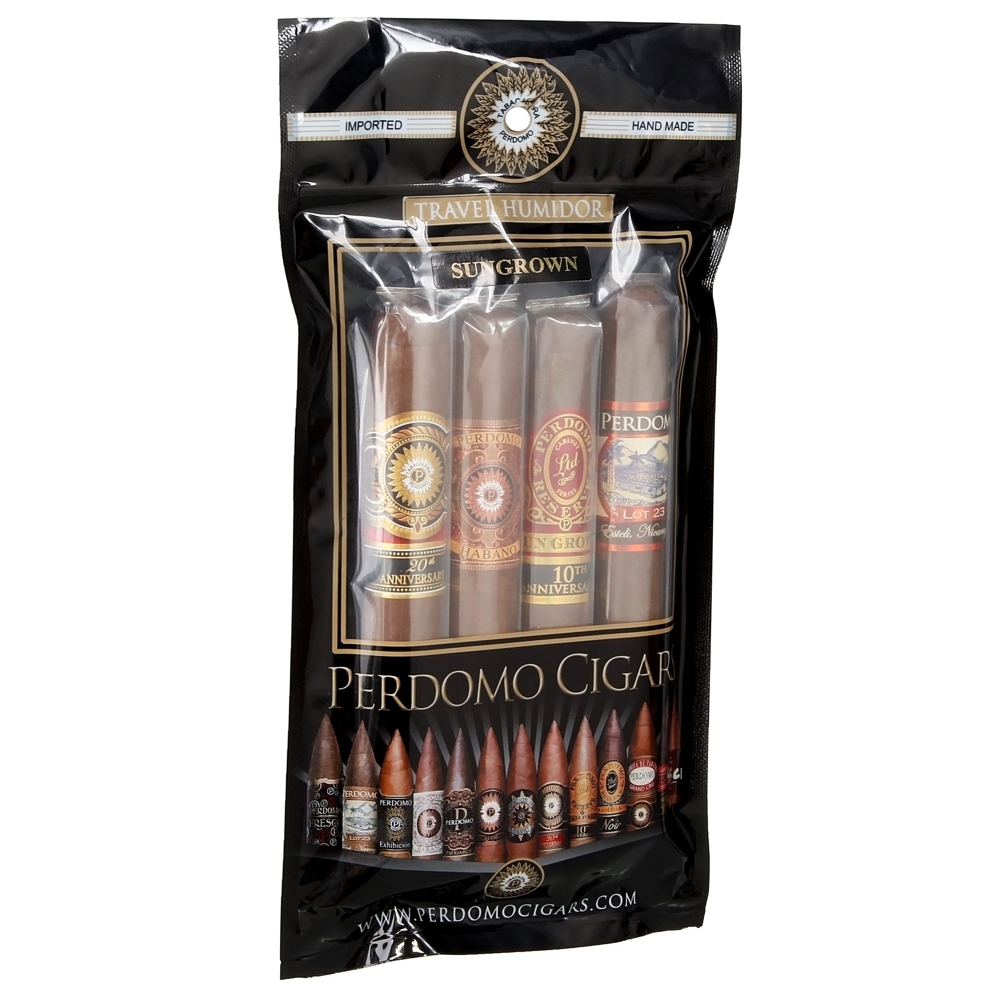 Perdomo Humibag 4 Cigar Sampler Sun Grown - Shop Cigars Now  -  - Nicaragua, Nicaraguan Sun Grown Wrapper, Sampler