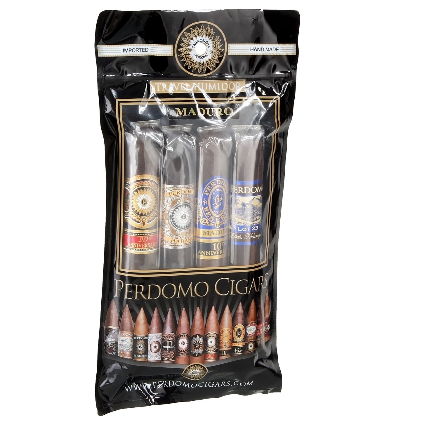 Perdomo Humibag 4 Cigar Sampler Maduro - Shop Cigars Now  -  - Maduro Wrapper, Nicaragua, Nicaraguan Habano Wrapper, Sampler