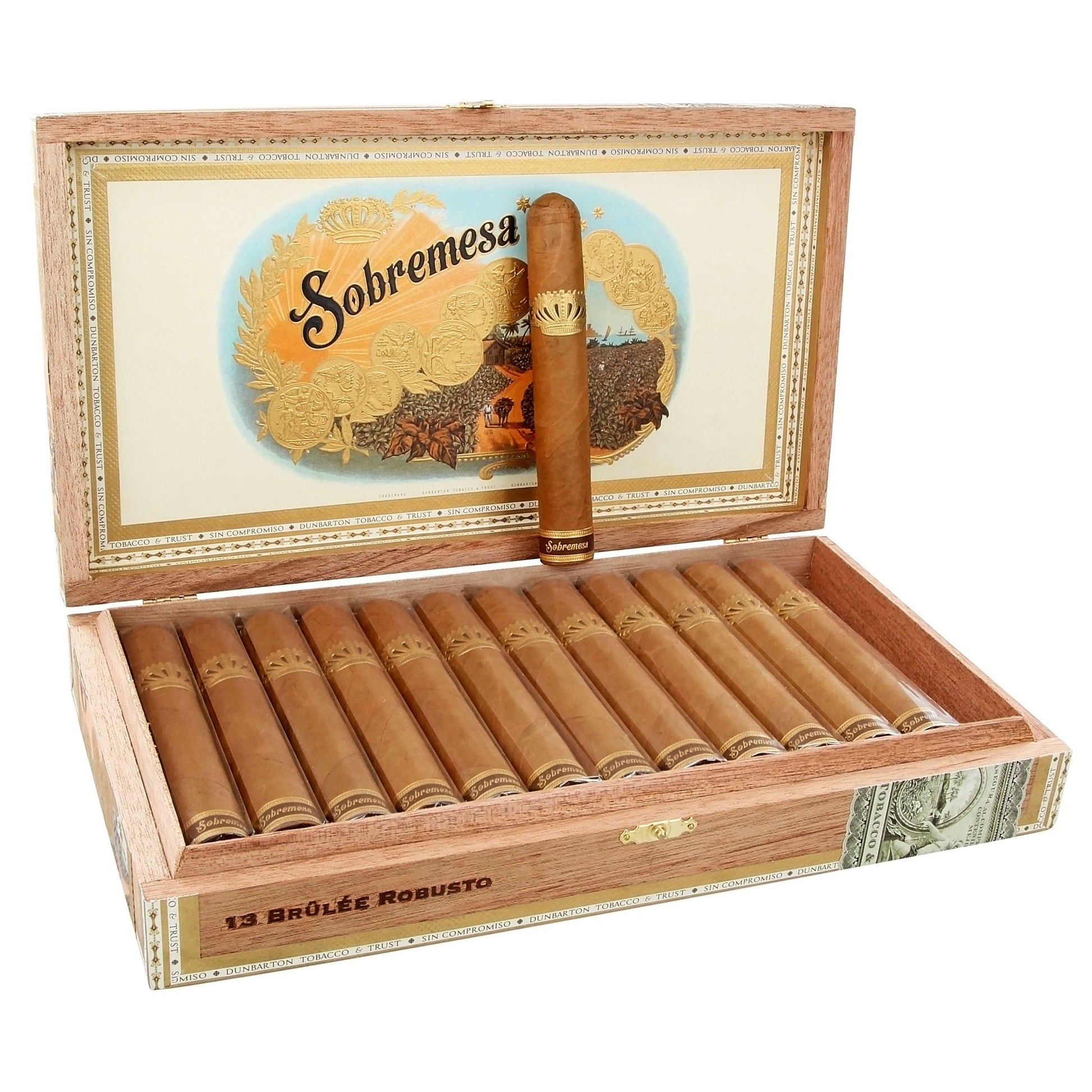 Dunbarton Tobacco Sobremesa Brulee Robusto - Shop Cigars Now  -  - Ecuadorian Connecticut Shade Wrapper, Medium, Nicaragua, Robusto