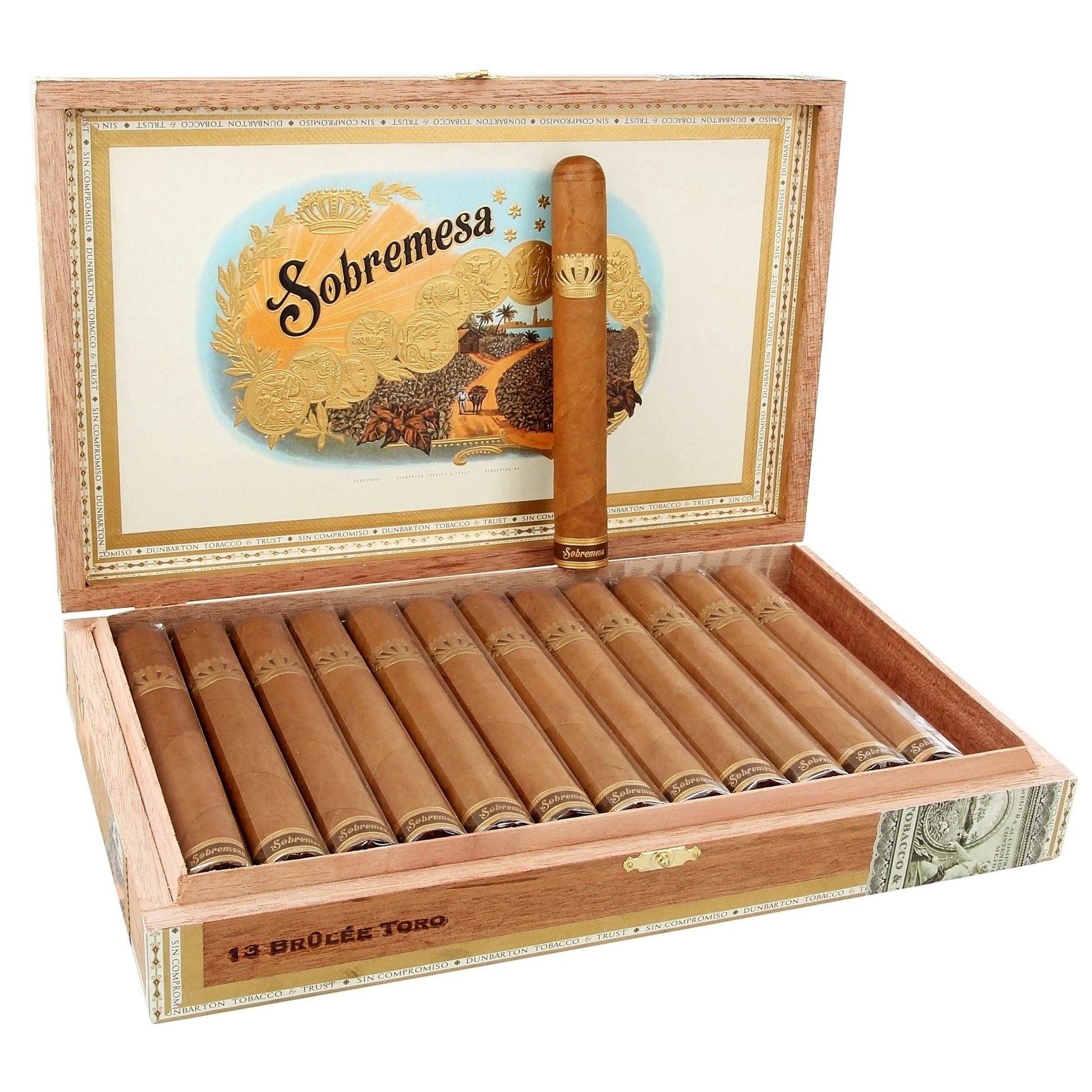 Dunbarton Tobacco Sobremesa Brulee Toro - Shop Cigars Now  -  - Ecuadorian Connecticut Shade Wrapper, Medium, Nicaragua, Toro